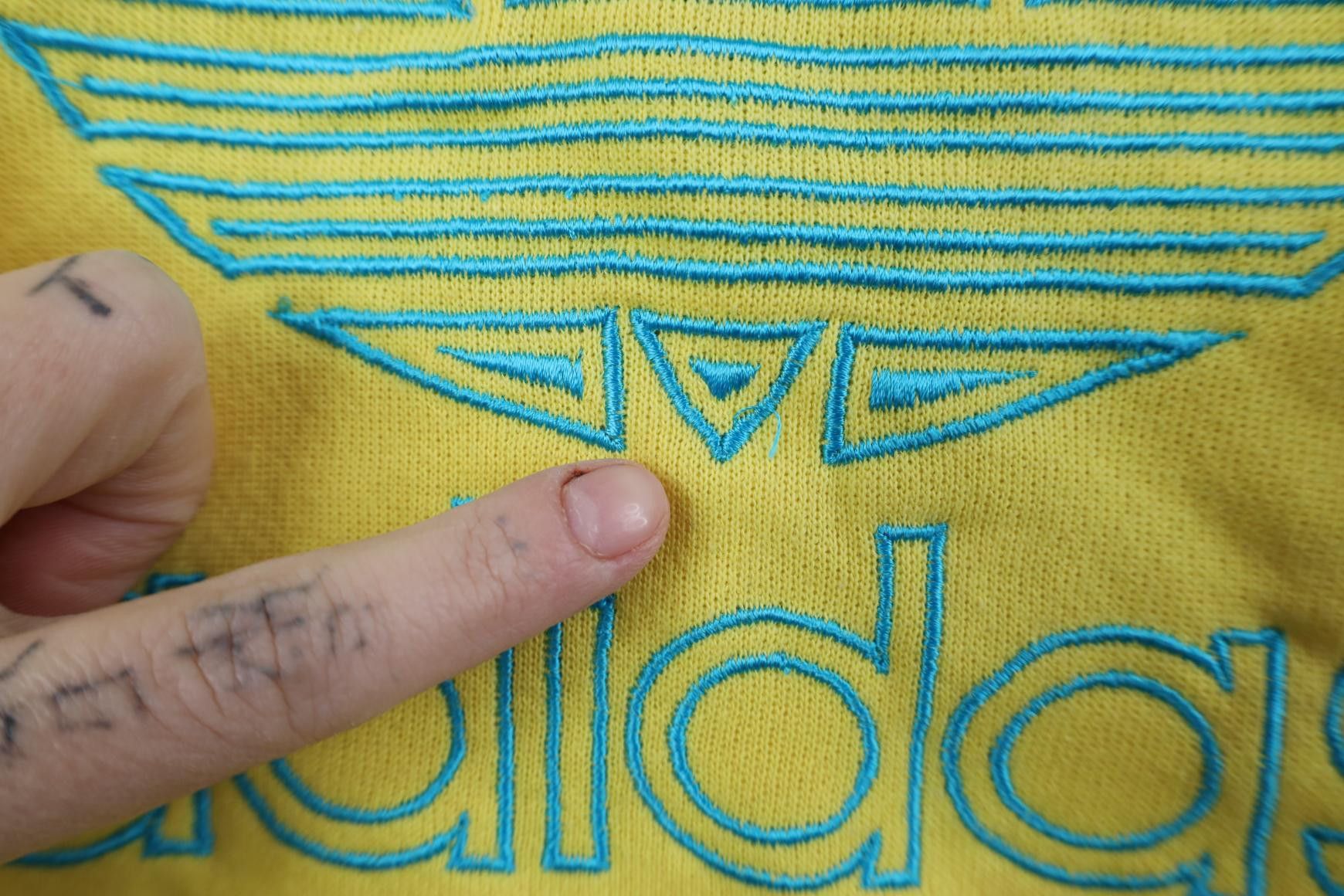 Adidas Deadstock Vintage 80s Adidas Sweatshirt Vest USA Yellow Size US S / EU 44-46 / 1 - 5 Thumbnail