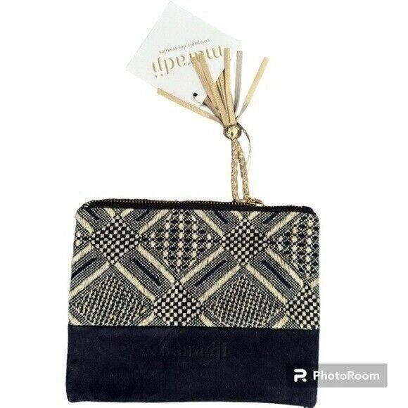 Other Maradji Lurex Textile & Suede Leather Zip Clutch Bag NEW Size ONE SIZE - 1 Preview
