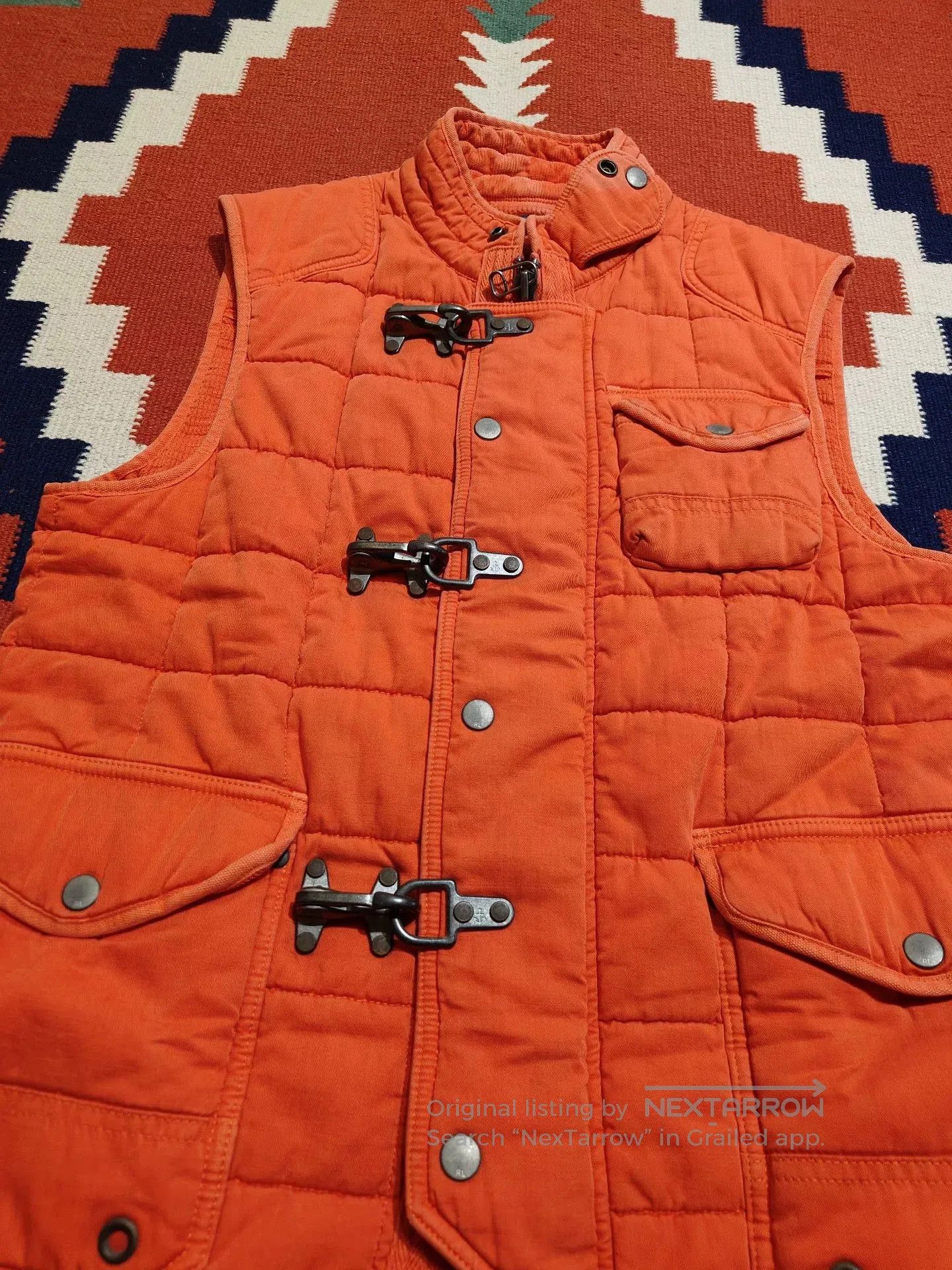 RRL Ralph Lauren Ralph Lauren Orange Heavy-Duty Vest. Size US S / EU 44-46 / 1 - 2 Thumbnail