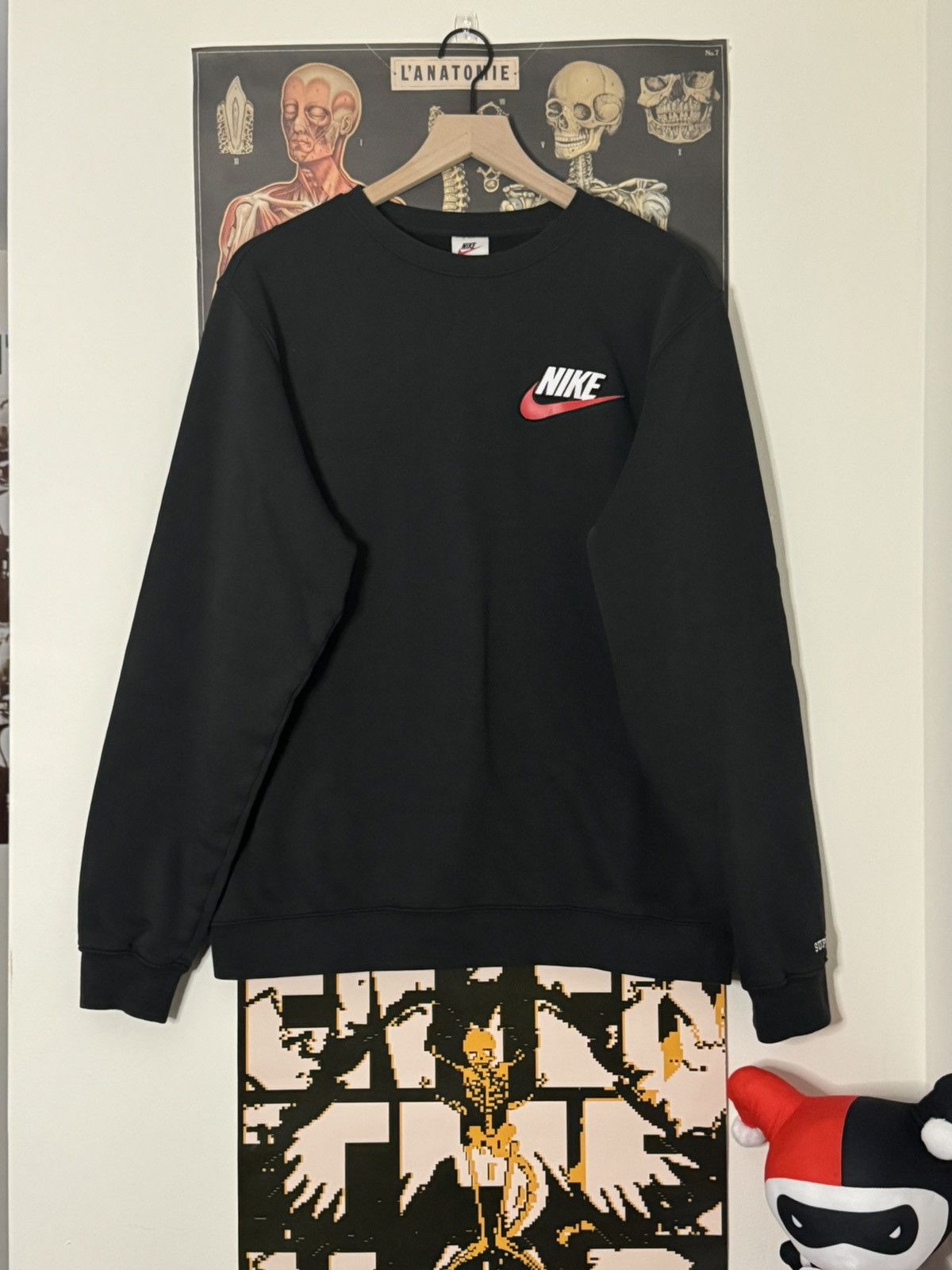 Supreme Supreme X Nike FW18 crewneck black medium | Grailed