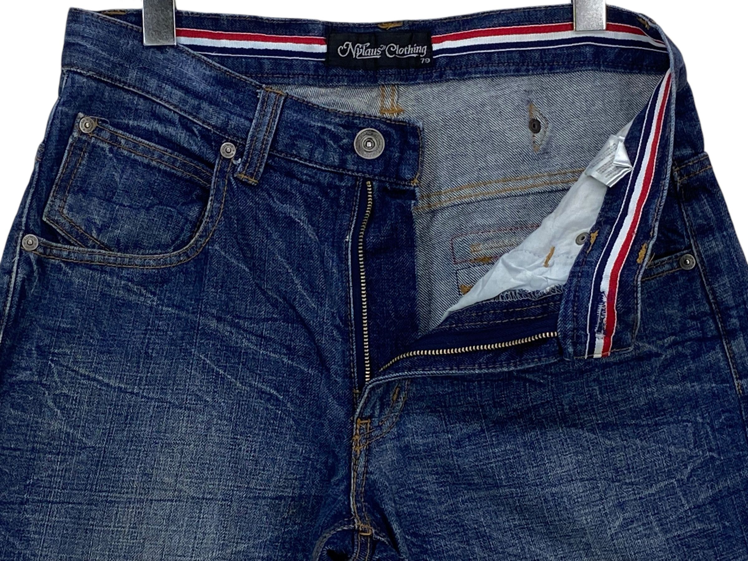 Japanese Brand Nylaus Jeans Double Waist Jeans Japanese Jeans Size US 31 - 10 Thumbnail