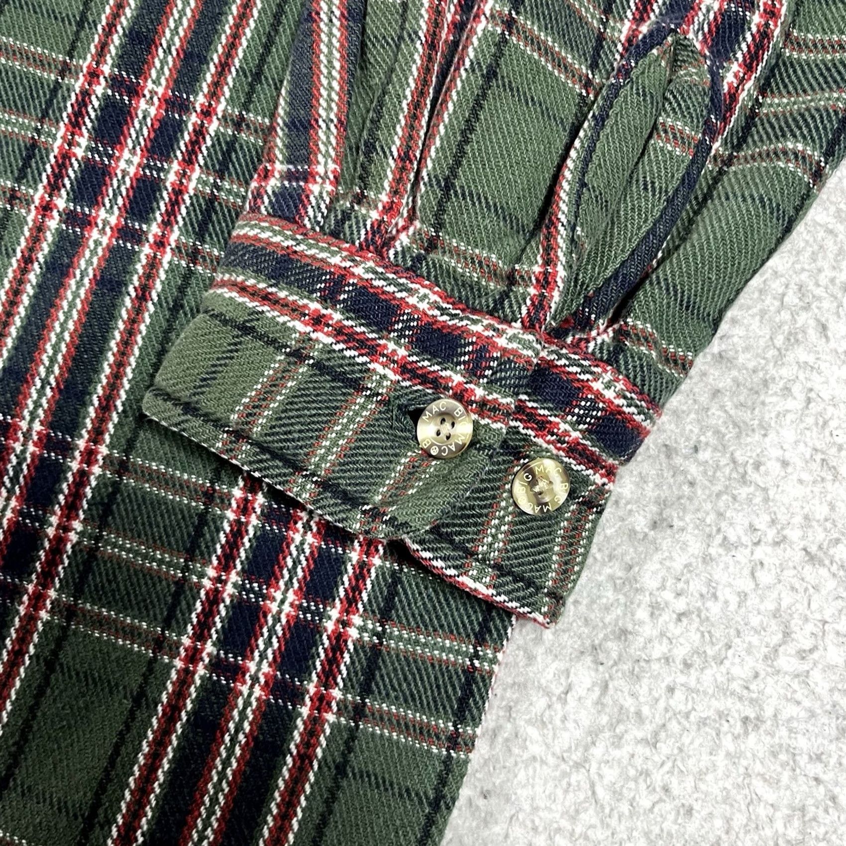 Vintage VINTAGE Big Mac Shirt Mens XL Green Plaid Button Heavy Flannel Outdoors Work Cotton VTG Size US XL / EU 56 / 4 - 7 Thumbnail