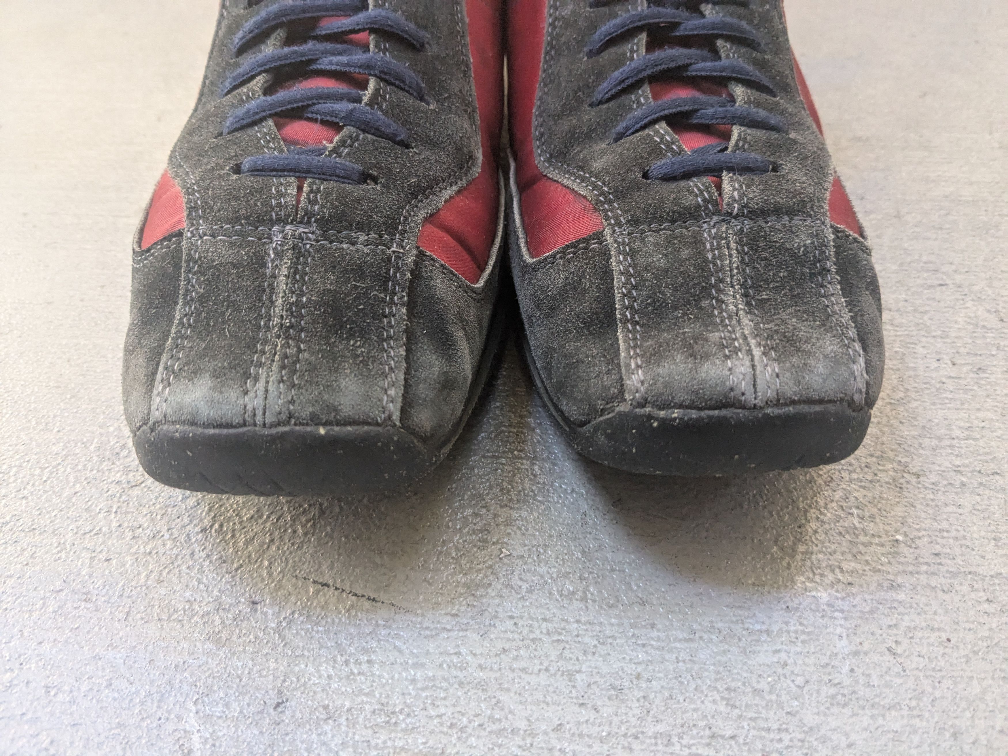 Prada Prada Sneakers Red Navy Blue Suede 10 Low Tops Y2K Red Size US 10 / EU 43 - 3 Thumbnail