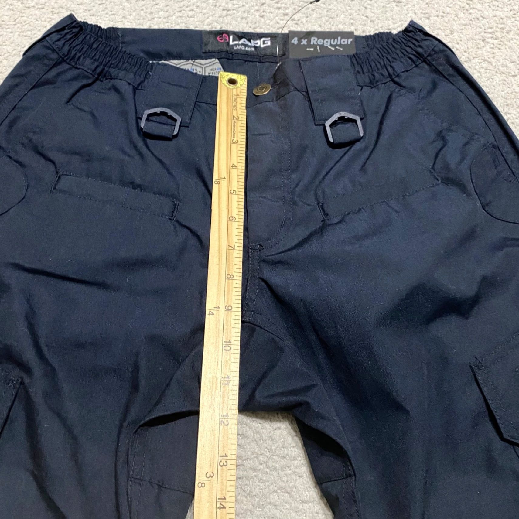 Vintage LAPG Womens Pants Blue Cargo Ripstop Tactical Utility Straight Work OPS Size 27" / US 4 / IT 40 - 7 Thumbnail