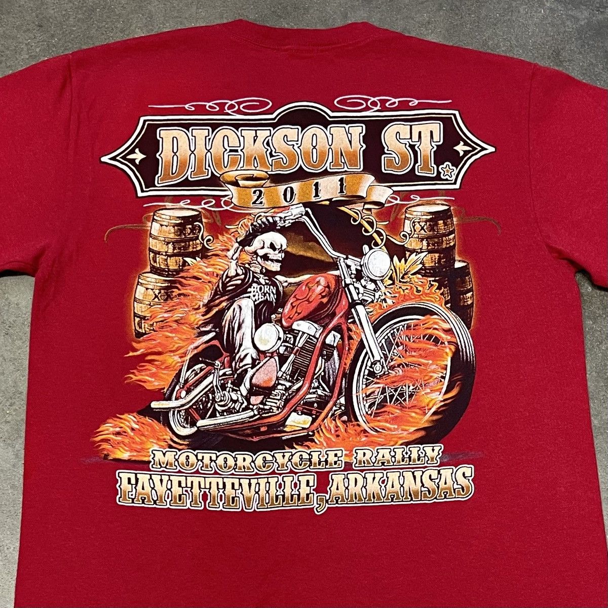 Vintage 2011 Sturgis Motorcycle Rally Dickson St Biker Graphic Tee Size US L / EU 52-54 / 3 - 4 Thumbnail