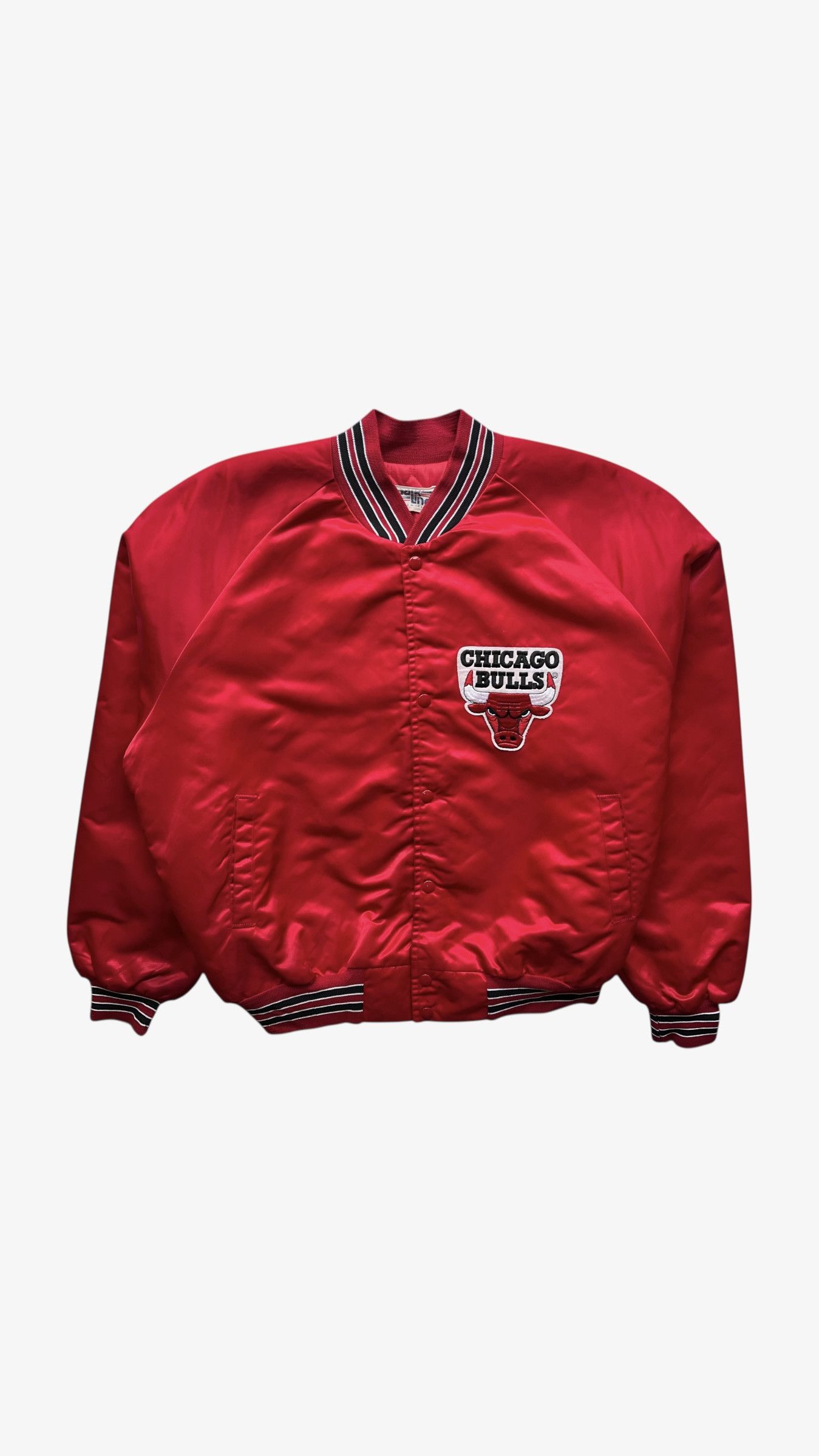 Chalk Line Vintage 90s Chalk Line NBA Chicago Bulls Varsity Jacket Size US L / EU 52-54 / 3 - 1 Thumbnail