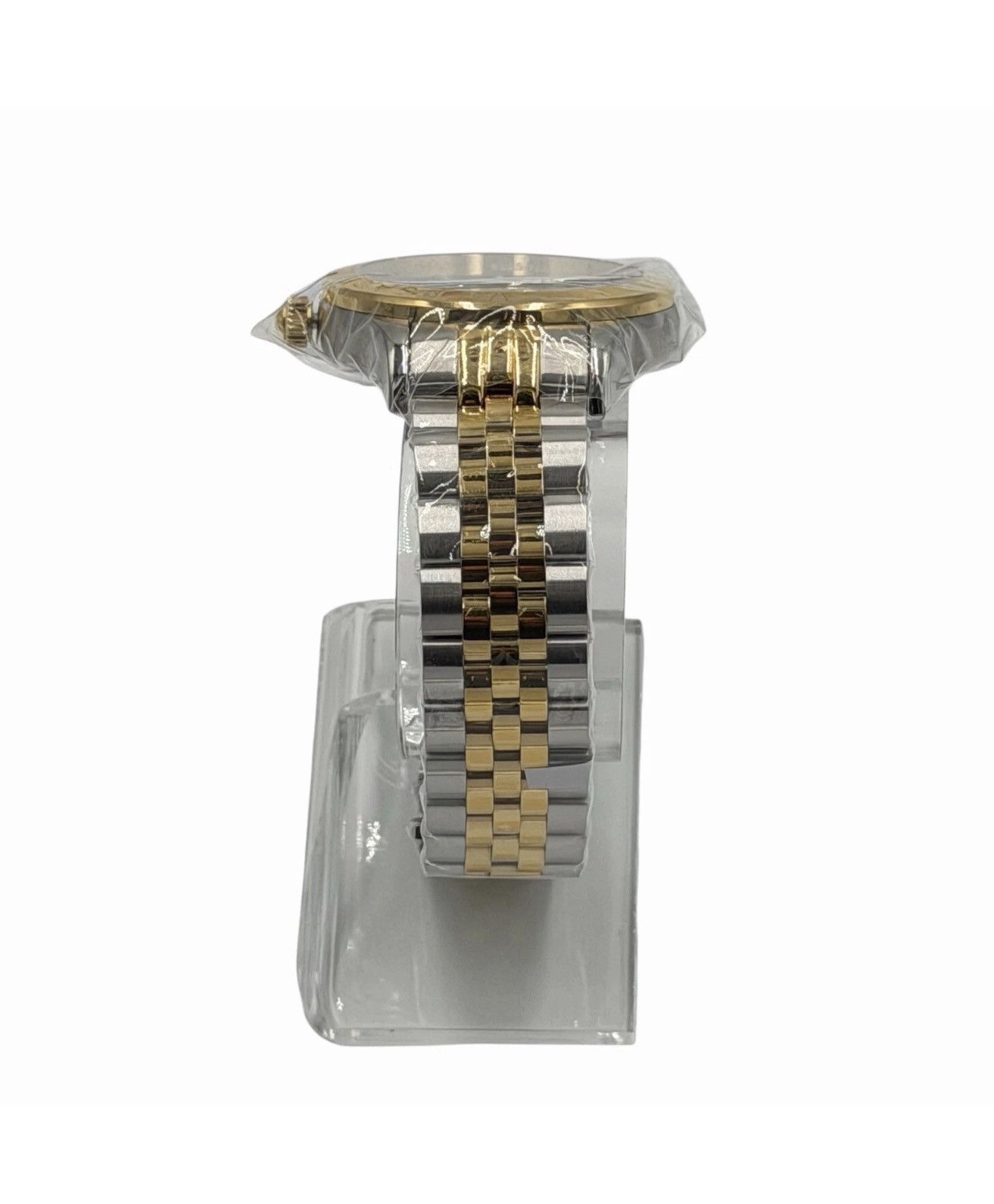 Versace Women's Versace One Size Gold & Silver Green Dial Watch Size ONE SIZE - 7 Thumbnail
