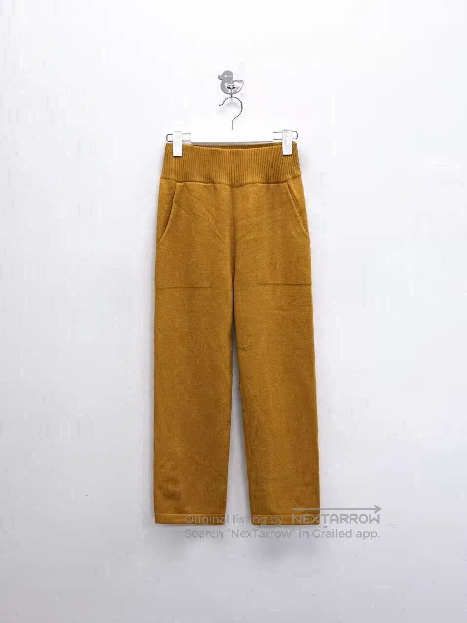 Hermes Hermes Yellow Cashmere Knit Pants Size 38. Size 37" - 1 Thumbnail