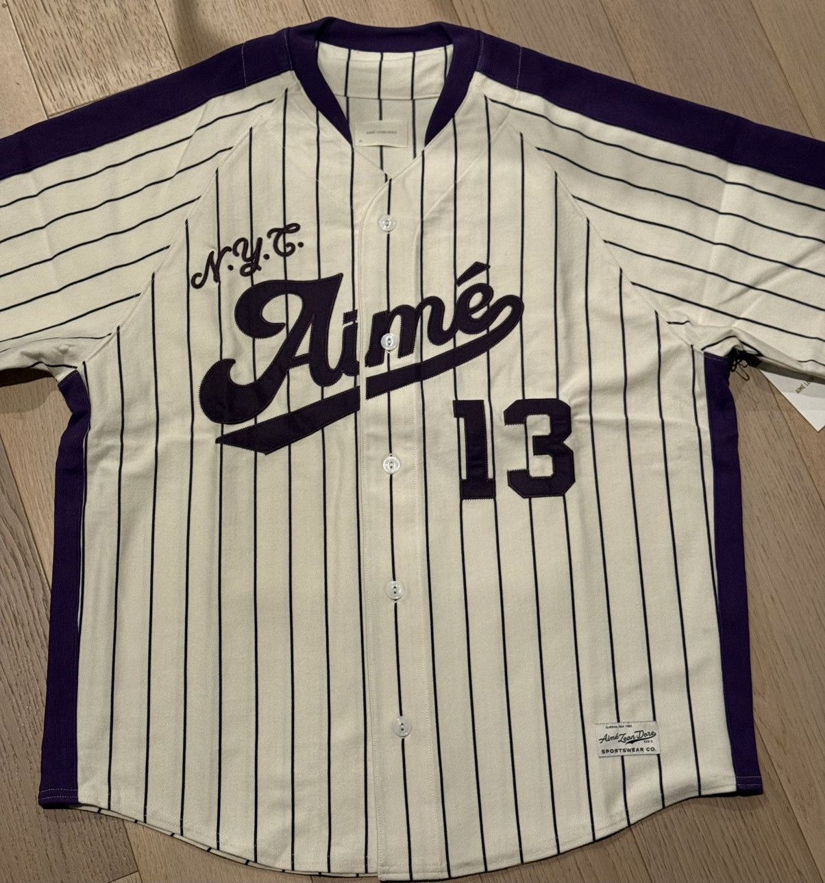 Aime Leon Dore ALD Aime Baseball Jersey Coconut Milk Medium Size US M / EU 48-50 / 2 - 3 Thumbnail