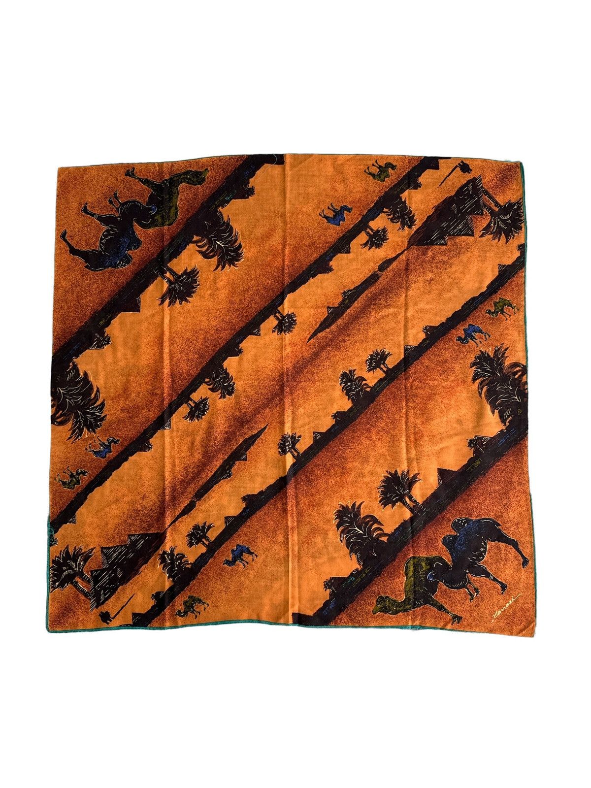 Kansai Yamamoto × Vintage KANSAI YAMAMOTO DESERT MOTOVE WOOL SCARF Size ONE SIZE - 1 Thumbnail