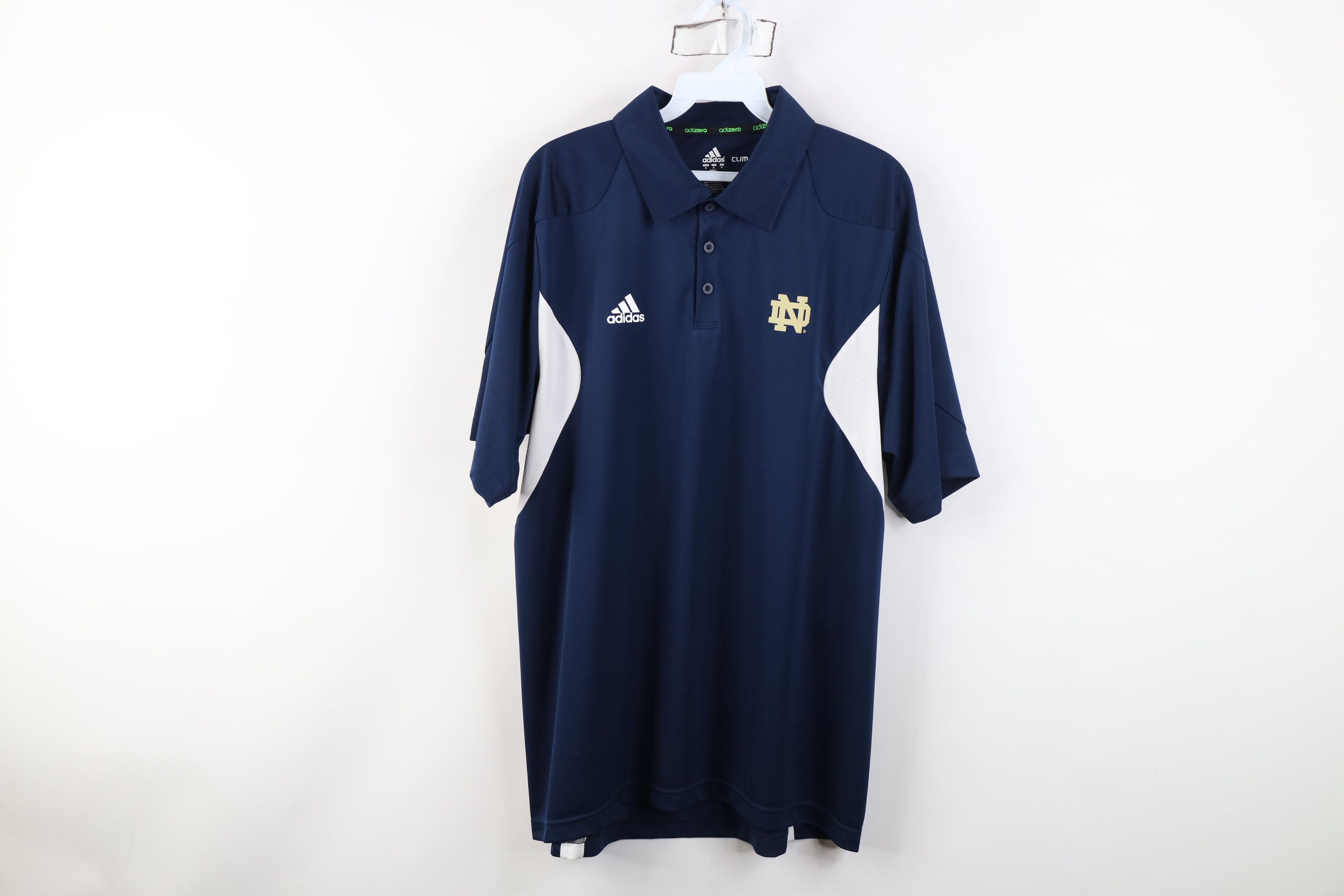 Adidas Adidas Issued Notre Dame University Football Golf Polo Shirt Size US M / EU 48-50 / 2 - 1 Thumbnail