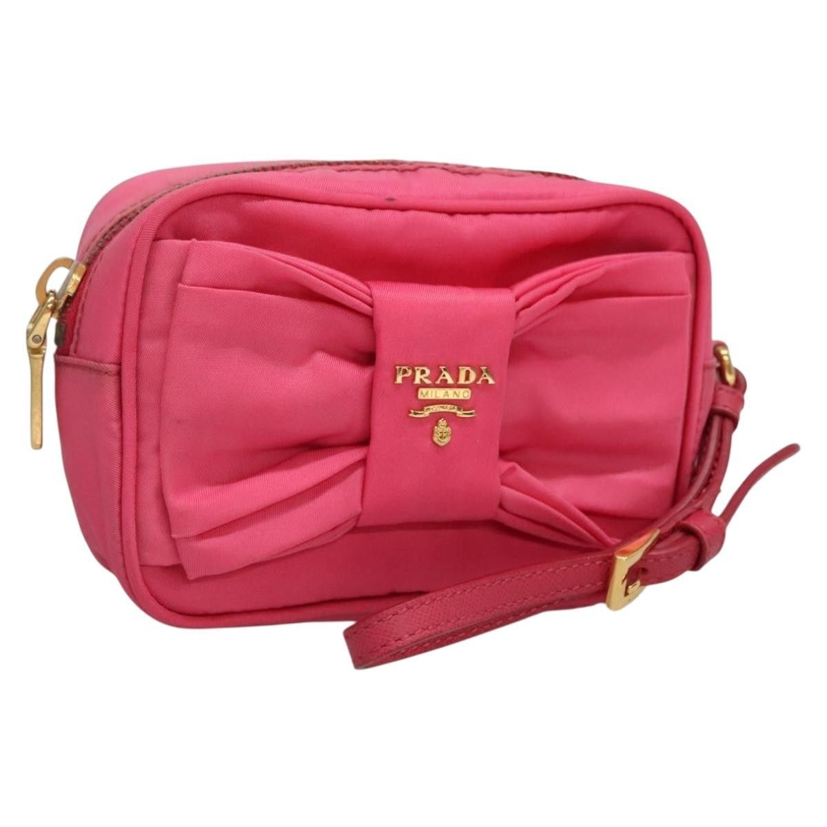 Prada Prada Bow Camera Crossbody Bag Tessuto Size ONE SIZE - 1 Thumbnail