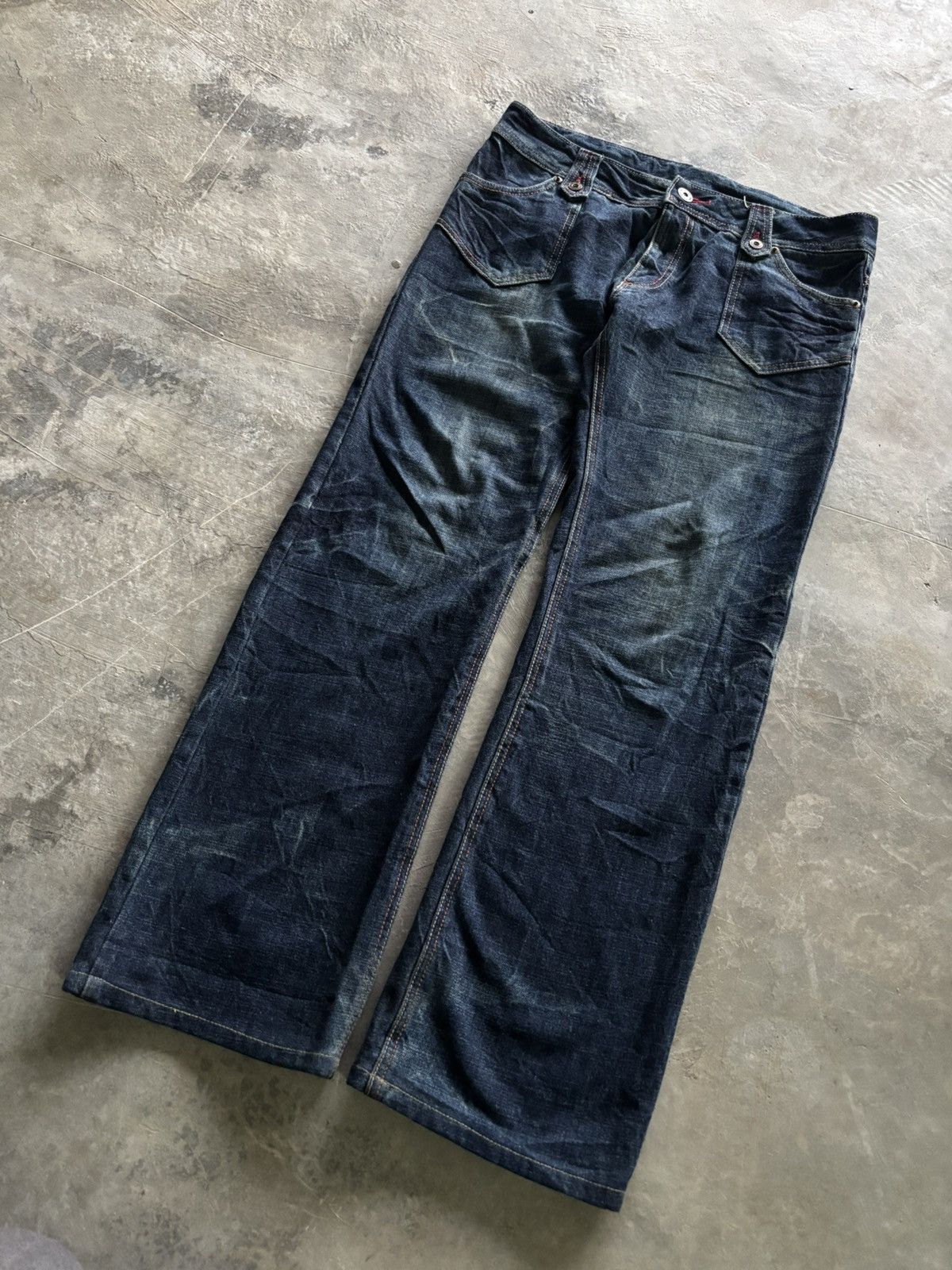 20471120 × Hysteric Glamour × Japanese Brand japanese dope design with sick faded wash punk grunge gothic Size US 35 - 10 Thumbnail