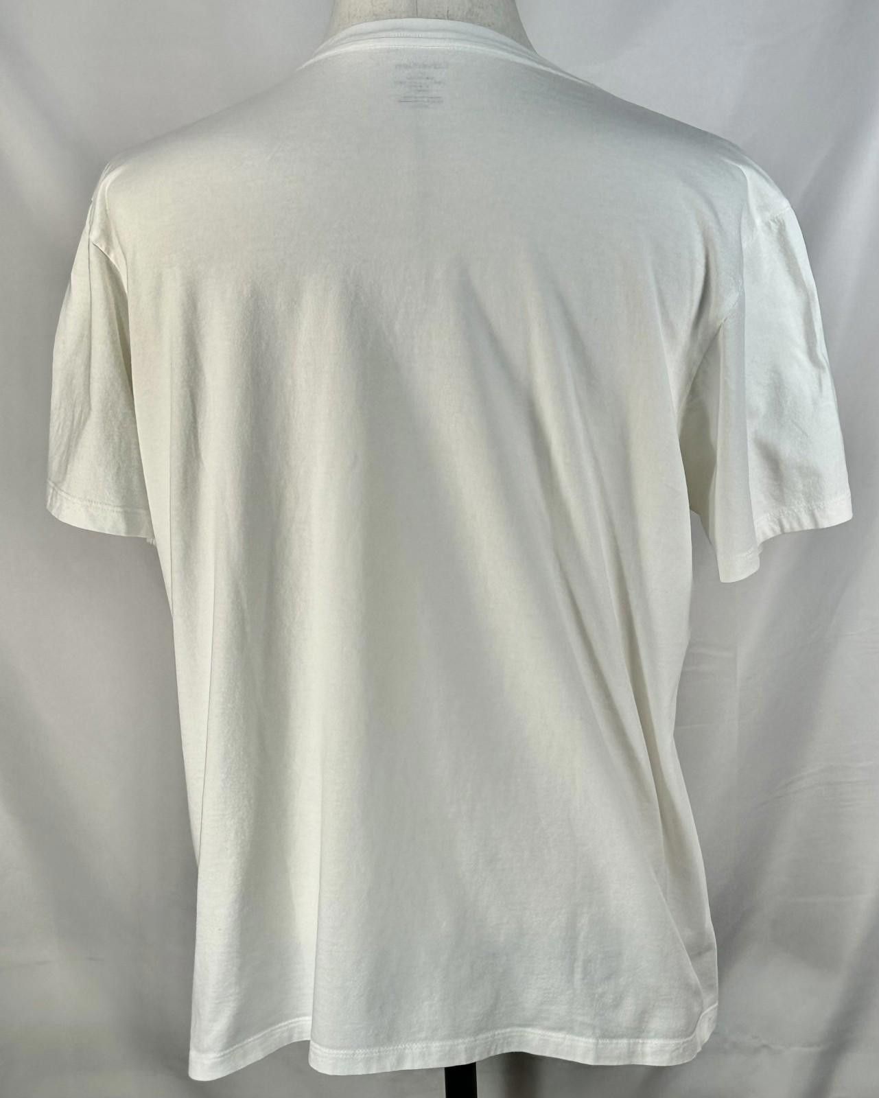 Calvin Klein Calvin Klein V-Neck Pullover T-Shirt White Mens Large Size US L / EU 52-54 / 3 - 2 Thumbnail