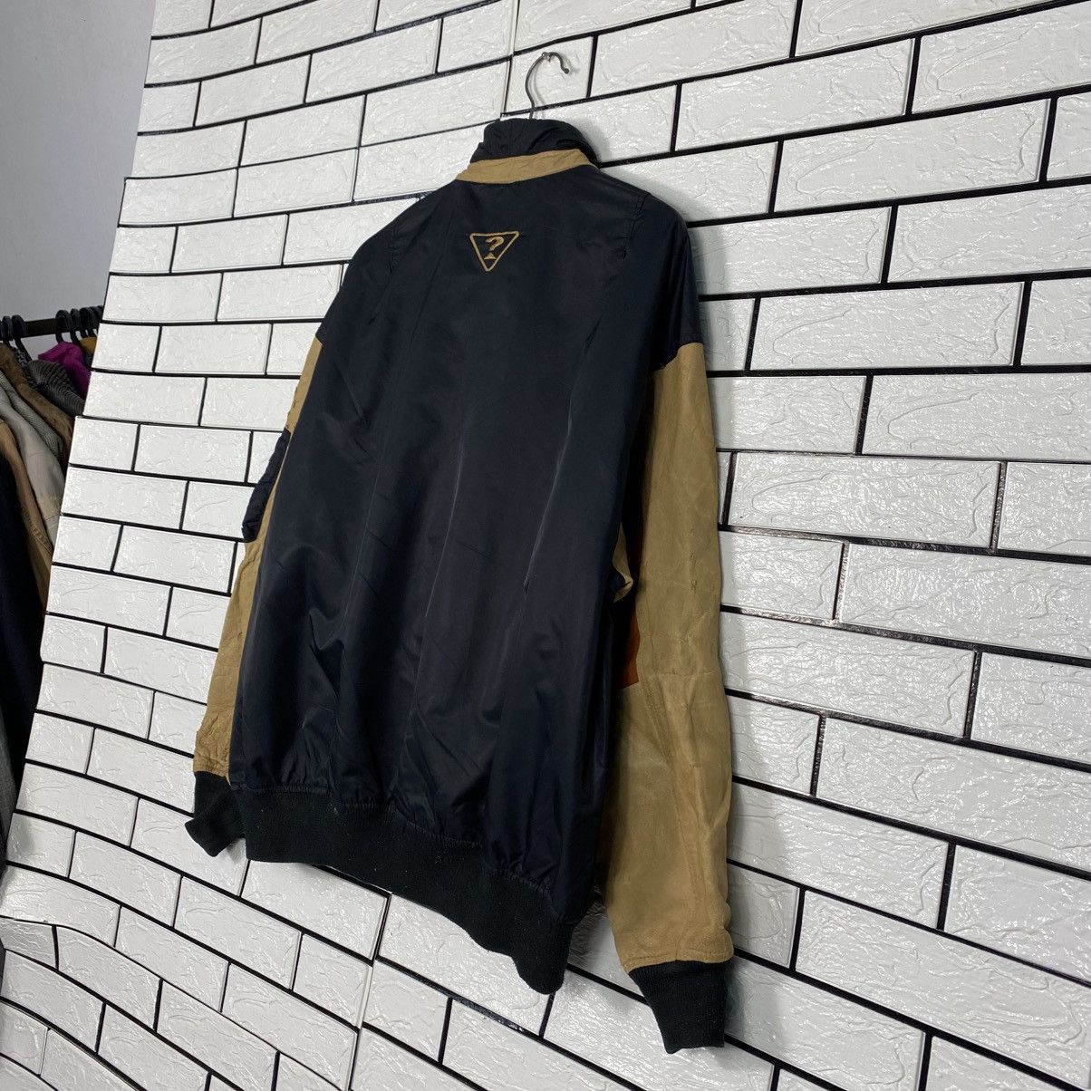 Guess 📌Vintage Bomber Leather Jacket Guess Big Logo Embroidery Size US L / EU 52-54 / 3 - 11 Thumbnail