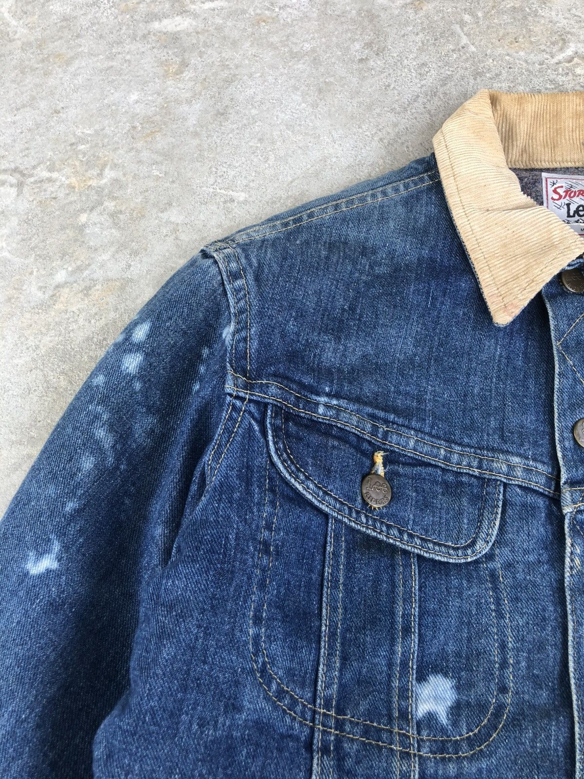 Lee Vintage 70’s Lee Storm Rider Blanked Lined Denim Jacket Size US S / EU 44-46 / 1 - 11 Thumbnail