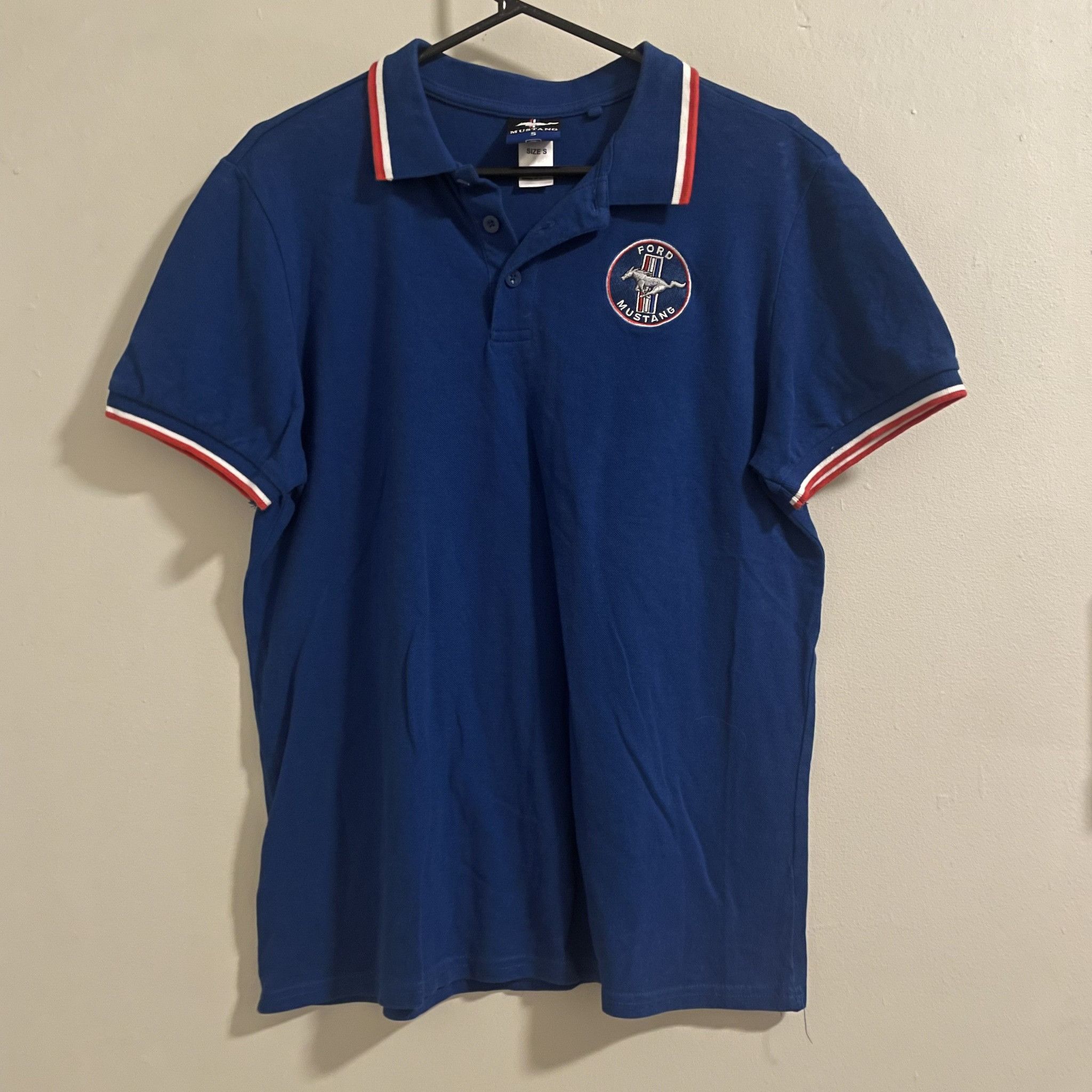Other Ford Mustang Embroidered Logo Polo Shirt Blue Size US S / EU 44-46 / 1 - 1 Thumbnail