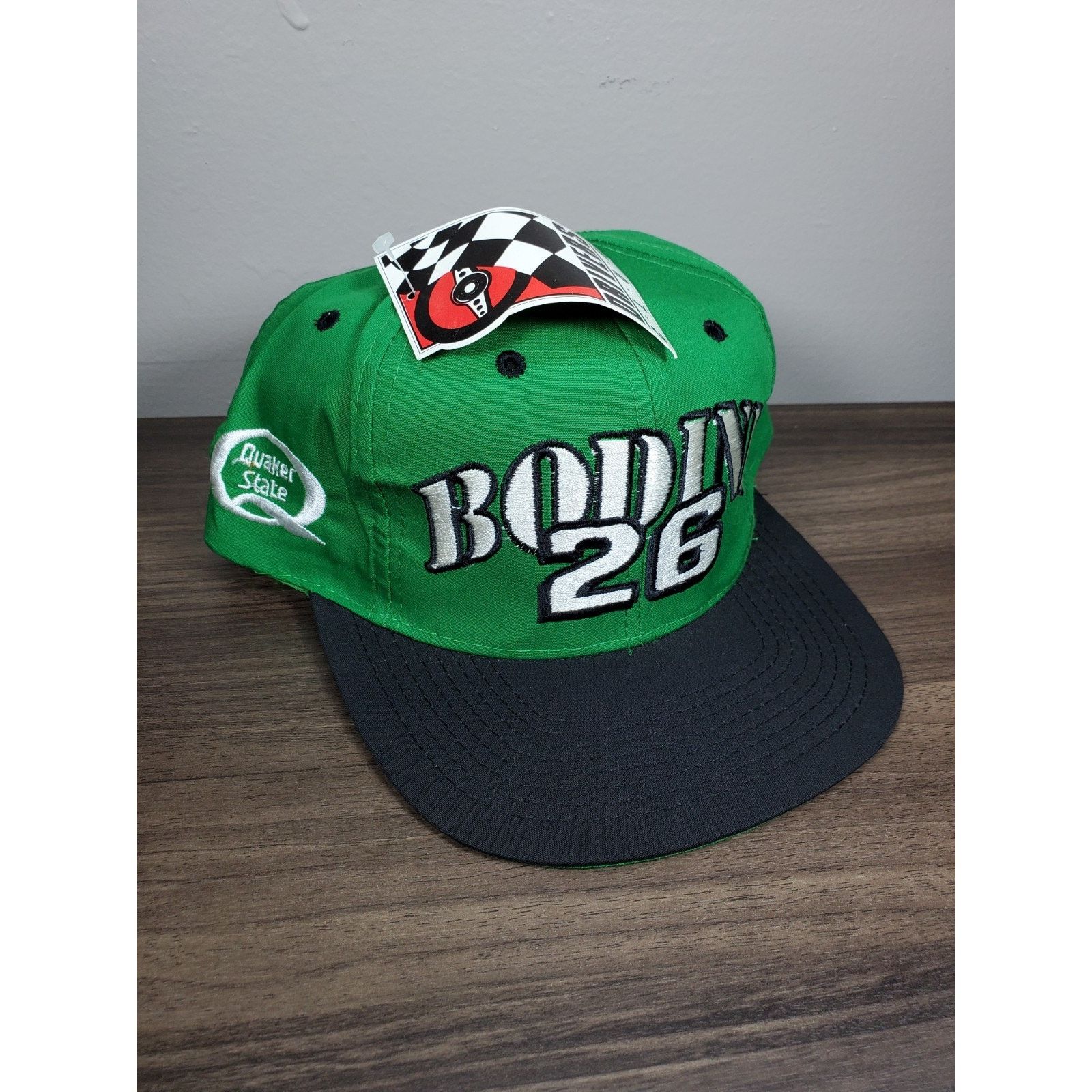 Logo 7 × NASCAR × Vintage Brett Bodine #26 Drivers Club Quaker State Racing Hat Cap Size ONE SIZE - 2 Thumbnail