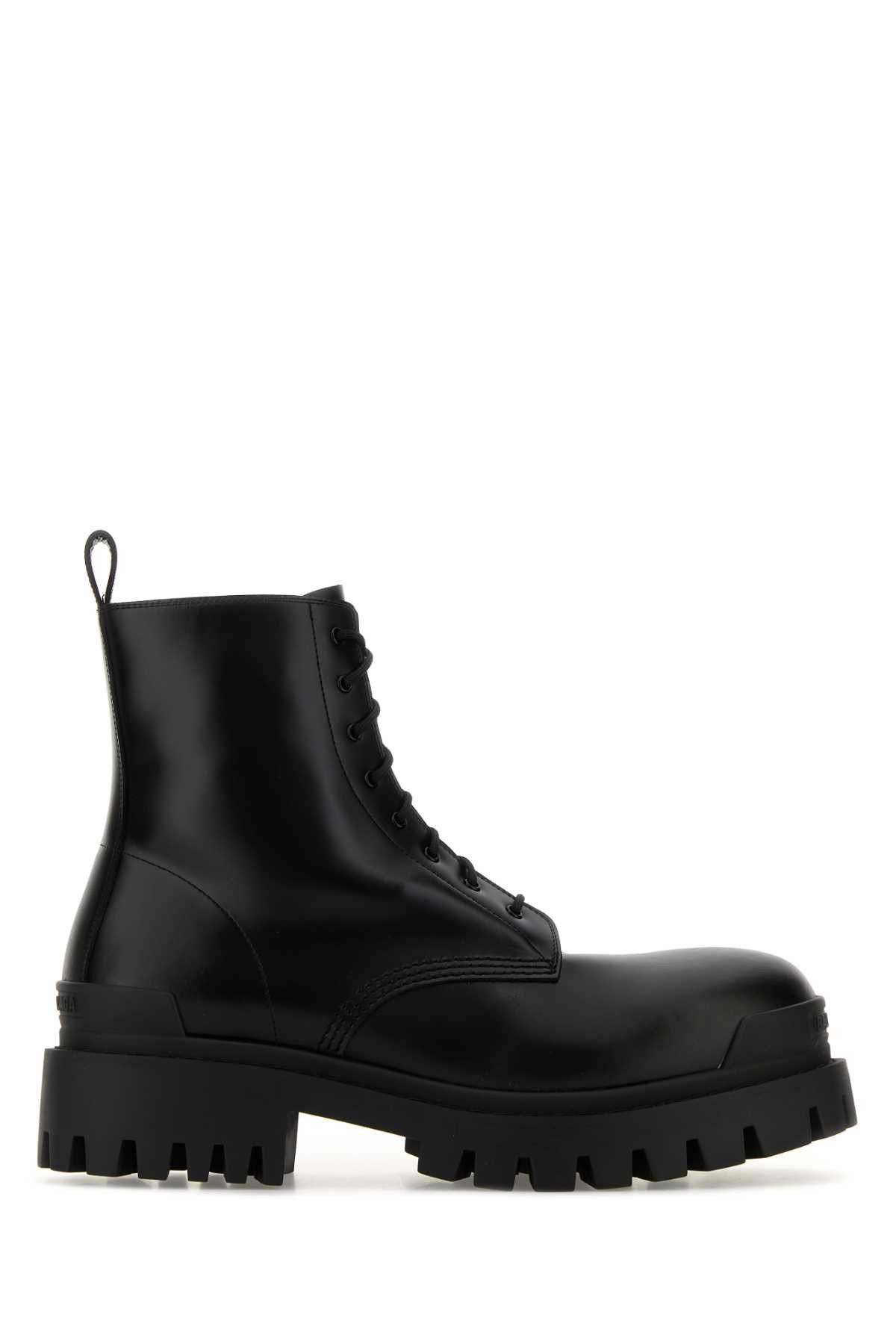 Balenciaga Black Leather Strike Ankle Boots Size US 9 / EU 42 - 1 Thumbnail