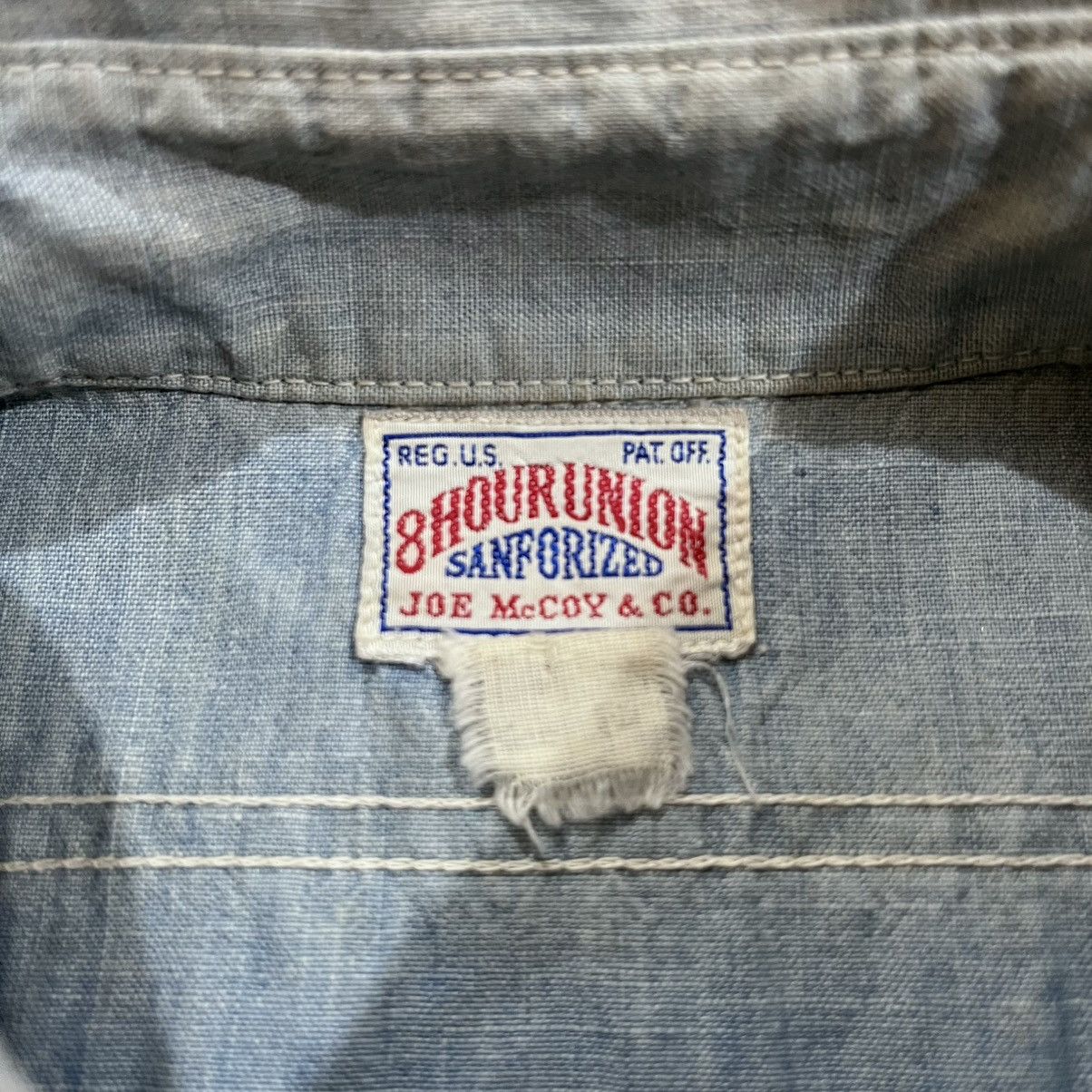 The Real McCoy's Vintage mccoys 8hour union shirt blue jeans Size US M / EU 48-50 / 2 - 3 Thumbnail