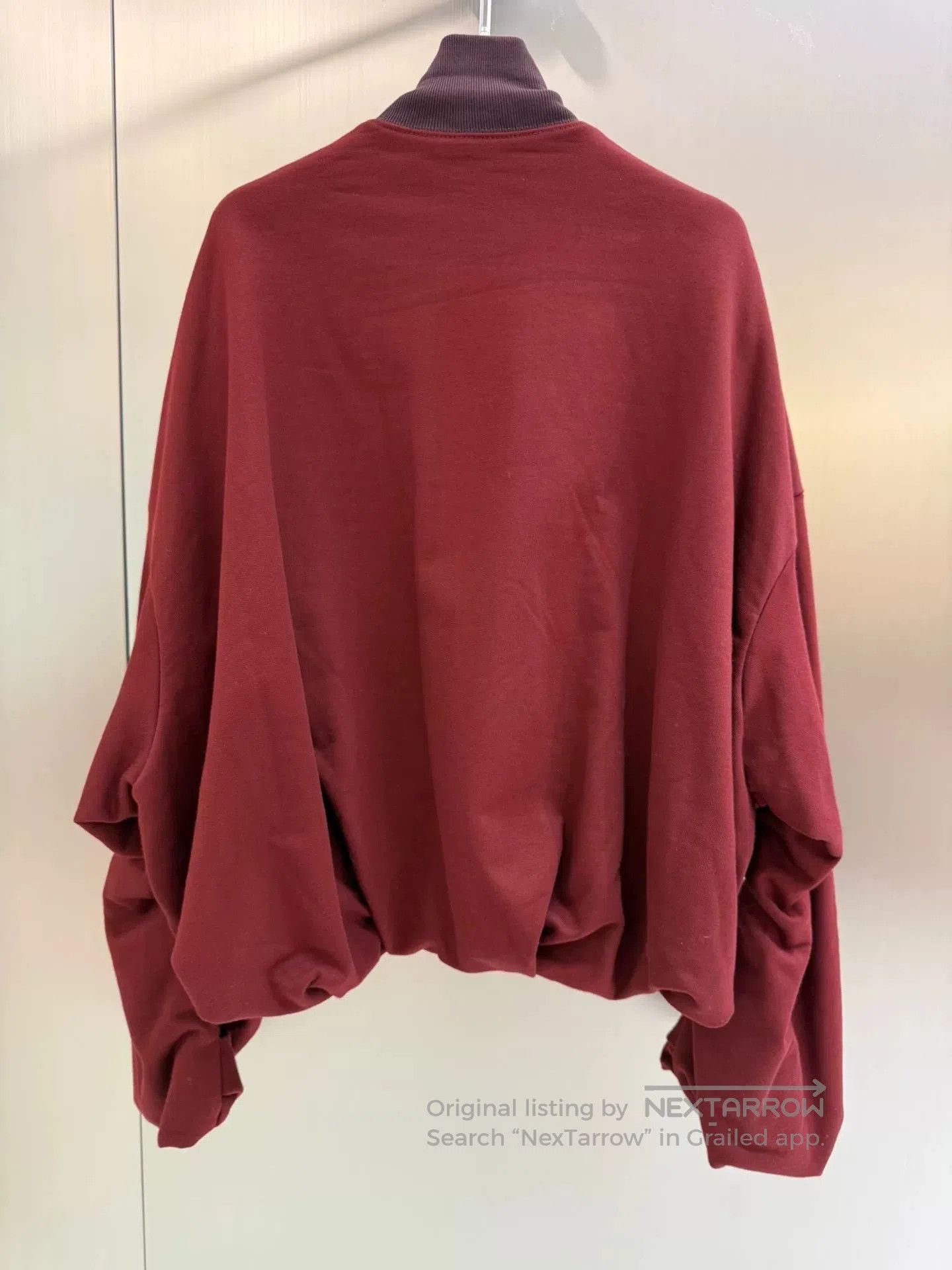 Dries Van Noten Dries Van Noten Burgundy Sweatshirt Jacket. Size US XS / EU 42 / 0 - 2 Thumbnail