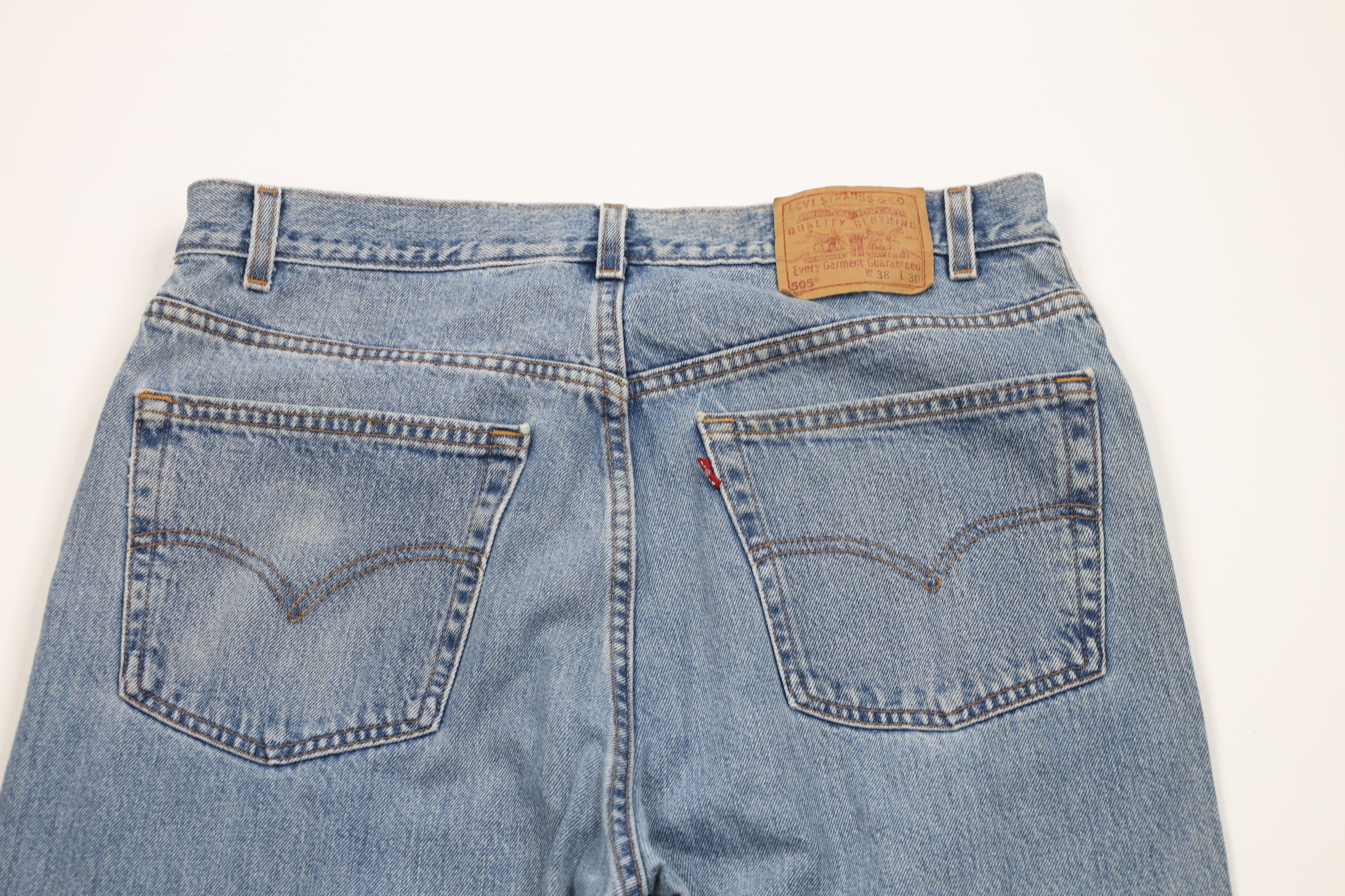 Levi's Vintage Y2K 2001 Levis 505 Straight Leg Jeans Blue USA Size US 38 / EU 54 - 13 Thumbnail