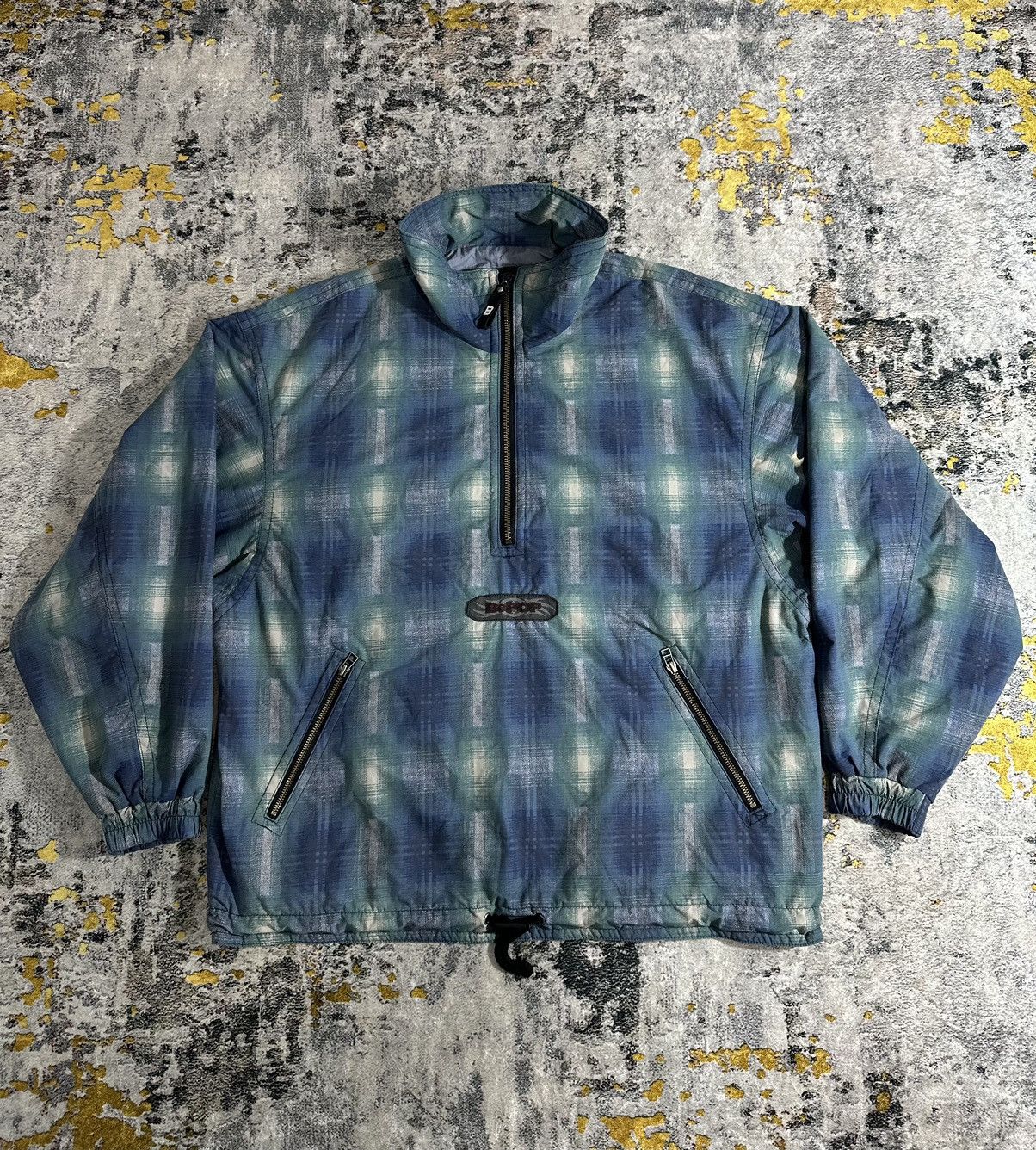 Yohji Yamamoto BIG SIZE YOHJI STYLE BE!POP HALF ZIP NICE TARTAN JACKET Size US XXL / EU 58 / 5 - 2 Thumbnail