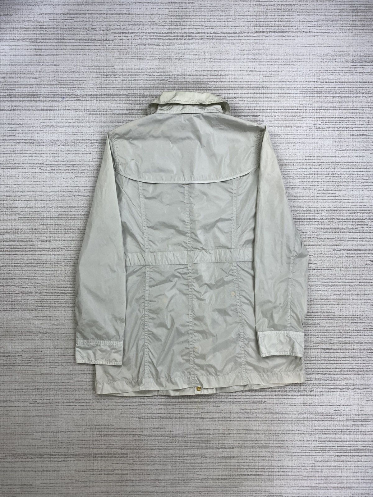 Aquascutum × Japanese Brand × Vintage Vtg Aquascutum Nice Nylon Trench Breasted Pocket Coat Jacket Size US M / EU 48-50 / 2 - 2 Thumbnail
