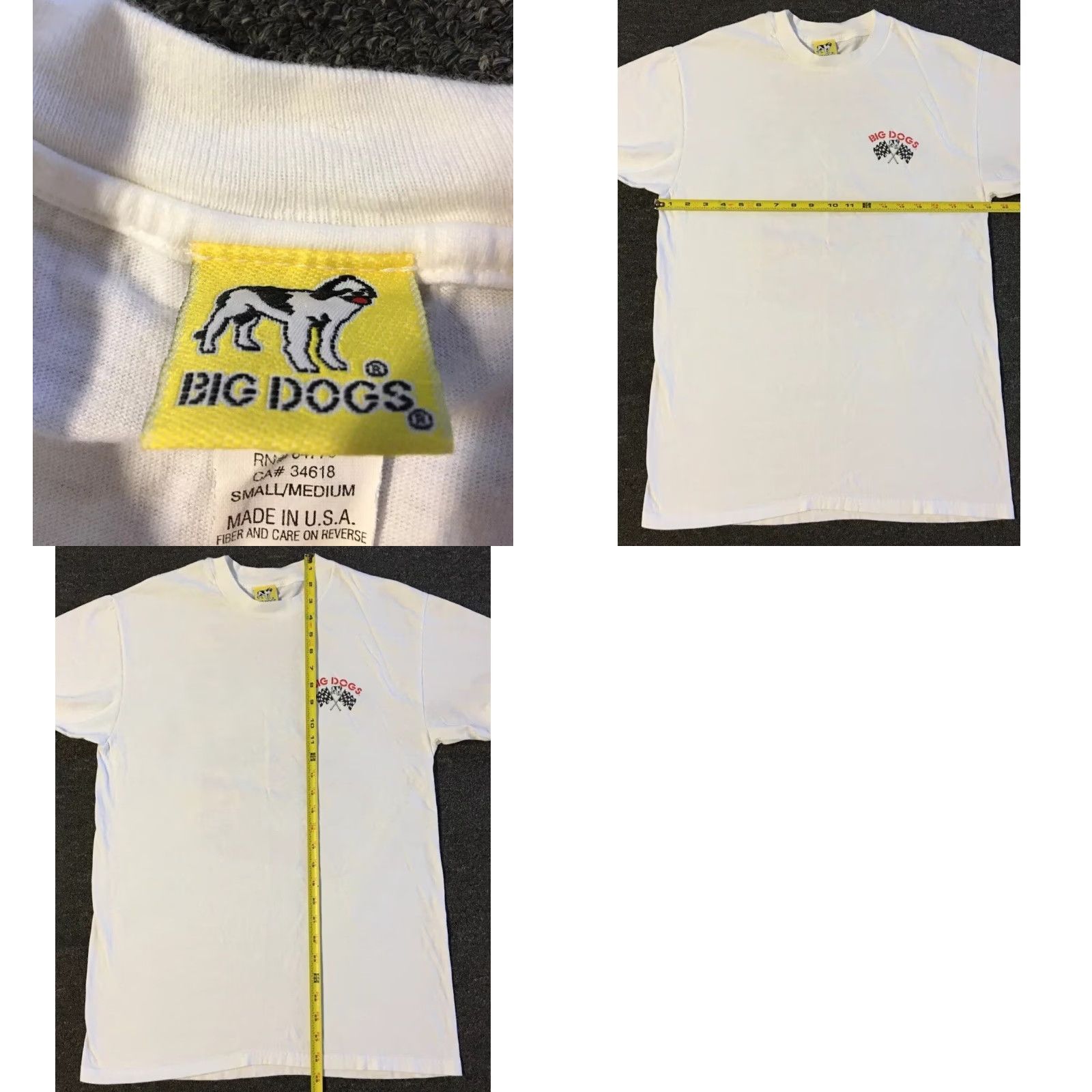 Big Dogs Vtg 90s Big Dogs NASCAR Parody Shirt M Dale Earnhardt Joke Race Car Funny Grunge Shirt Mens White USA Cars Humor Retro NASCAR Parody Tee Size US M / EU 48-50 / 2 - 8 Thumbnail