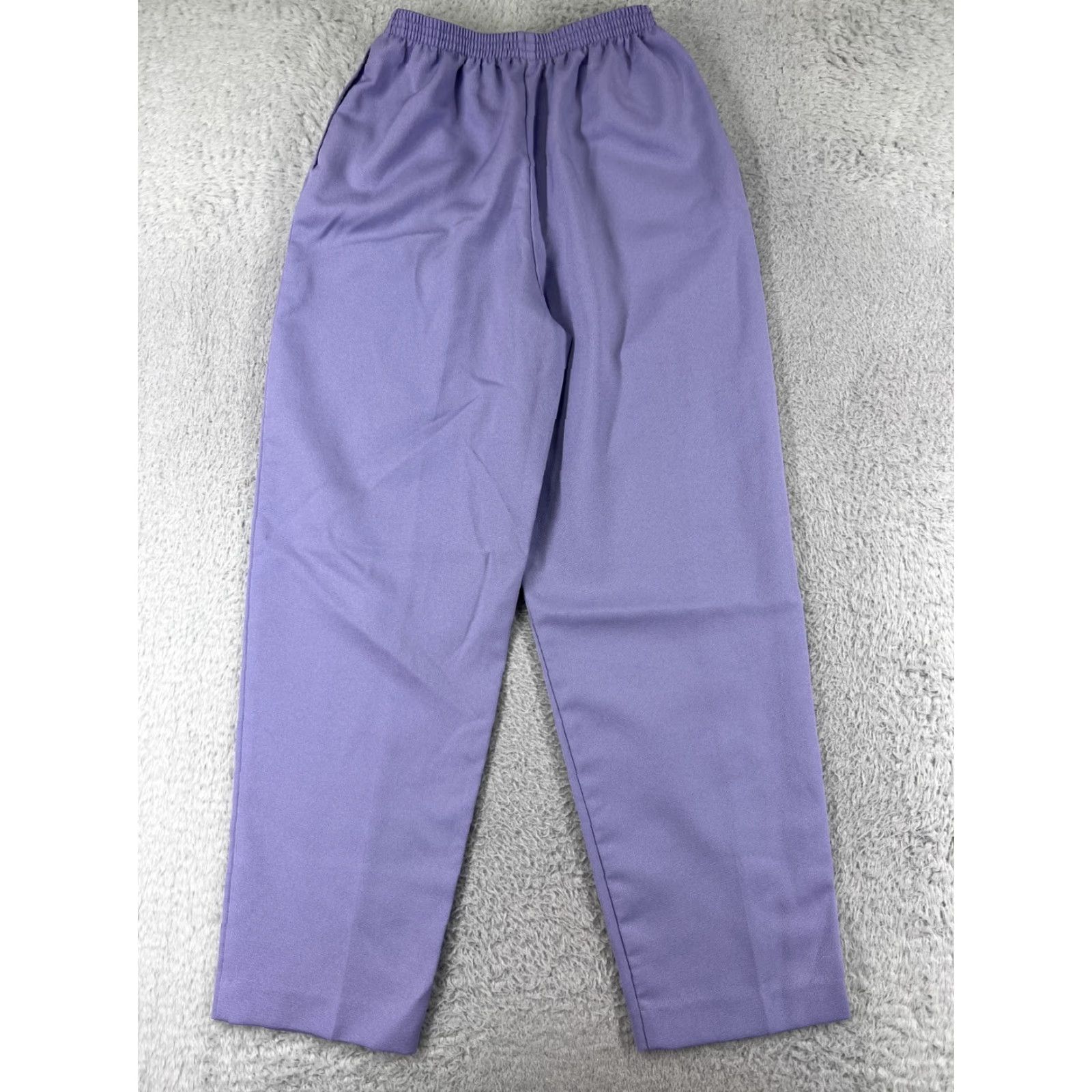 Vintage VINTAGE JoRo Pants Womens 12 Purple Elastic Waist Pull On 100% Polyester Lane Bryant Size 34" / US 12 / IT 48 - 2 Thumbnail