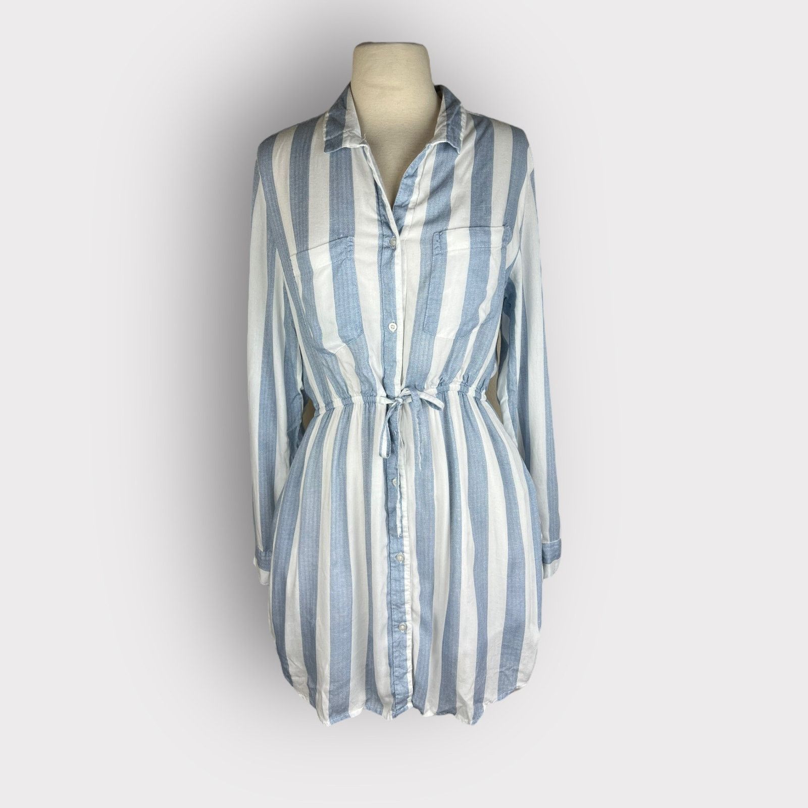 Nordstrom Japna | Striped Midi Dress with Pockets | Medium Size M / US 6-8 / IT 42-44 - 1 Thumbnail