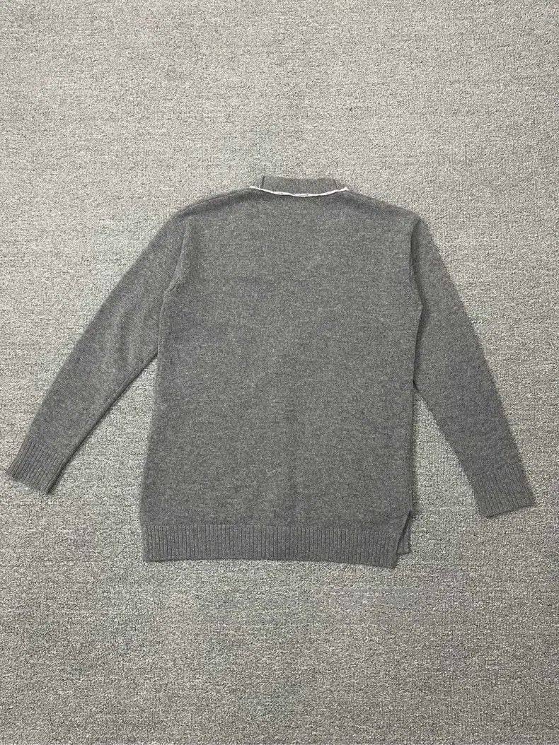 Loewe LOEWE Classic logo embroidered cardigan knit sweater, blac Size XS / US 0-2 / IT 36-38 - 2 Thumbnail