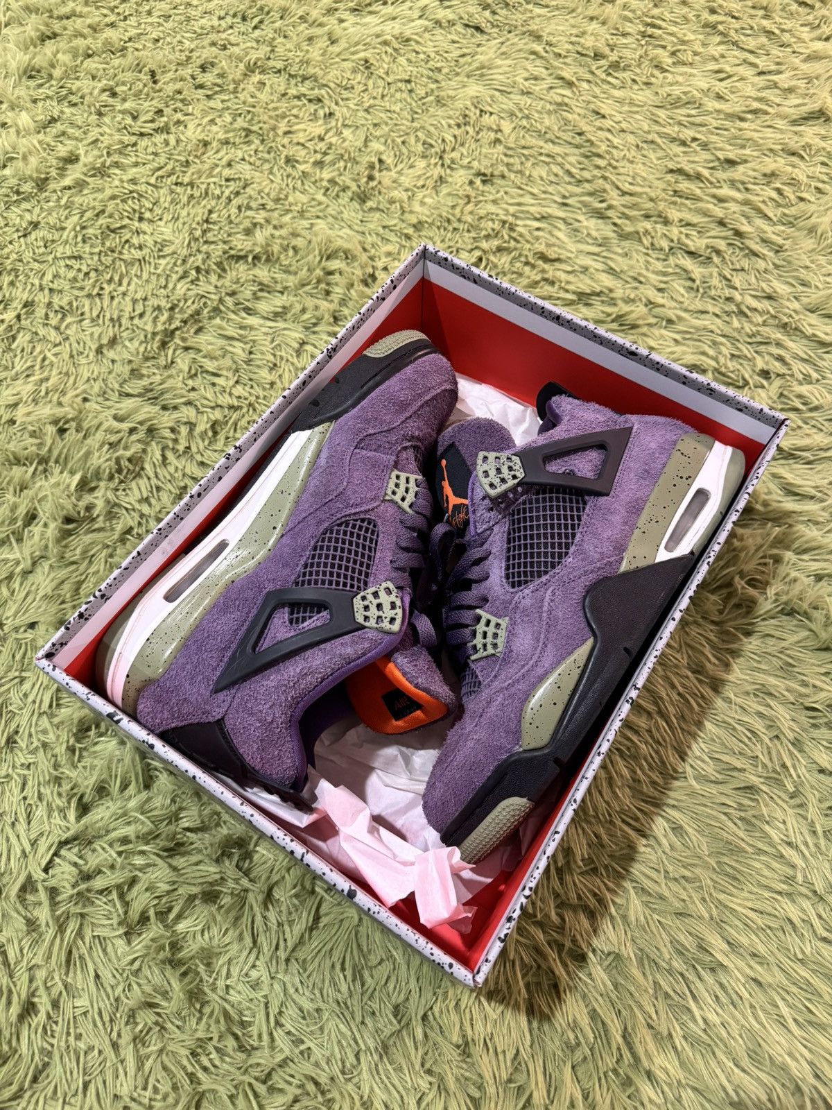 Jordan 4 purple suede best sale