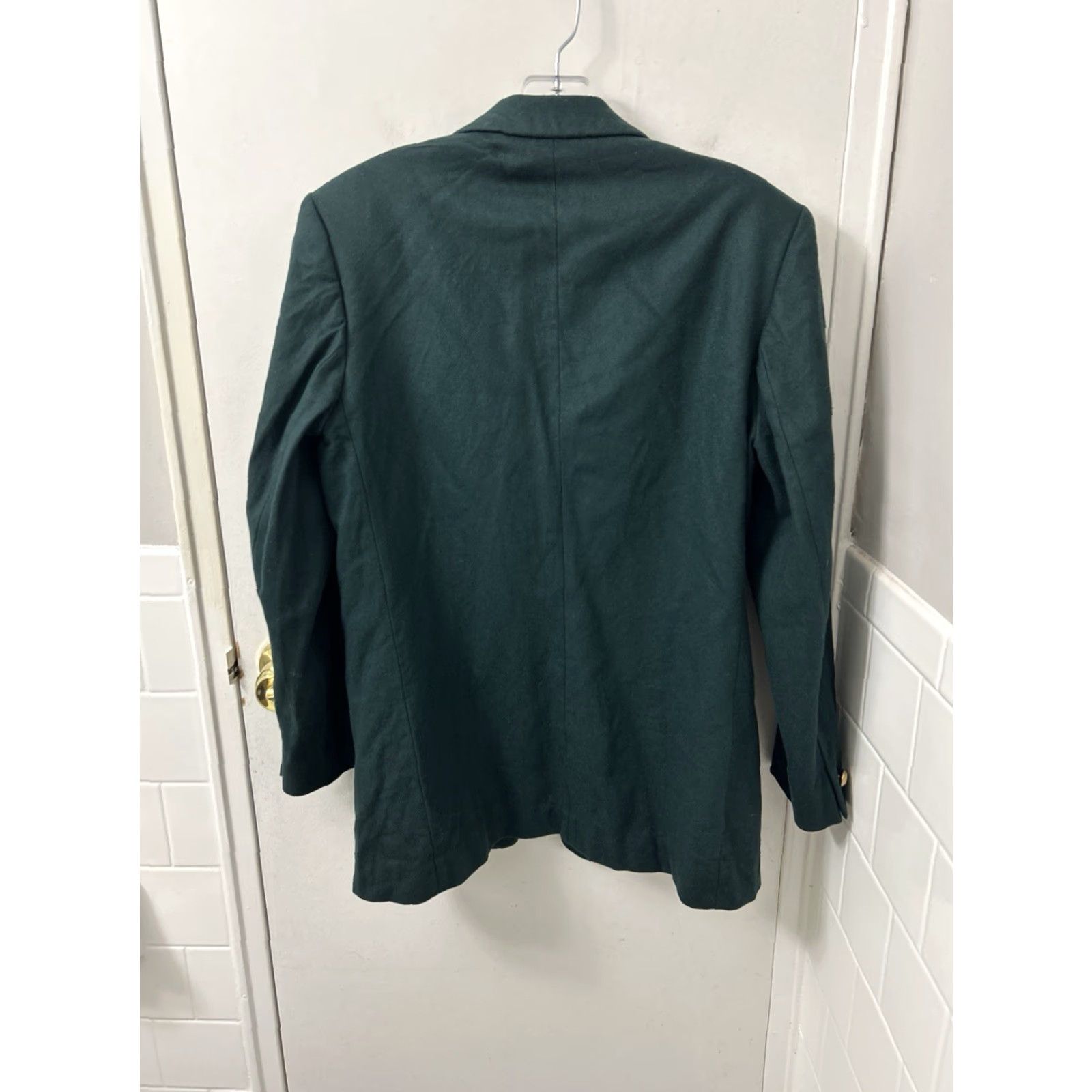 Pendleton VINTAGE Pendleton Blazer Jacket Womens Size 10 100% Wool Made in USA Green Notch Lapel One-Button Size L / US 10 / IT 46 - 6 Thumbnail