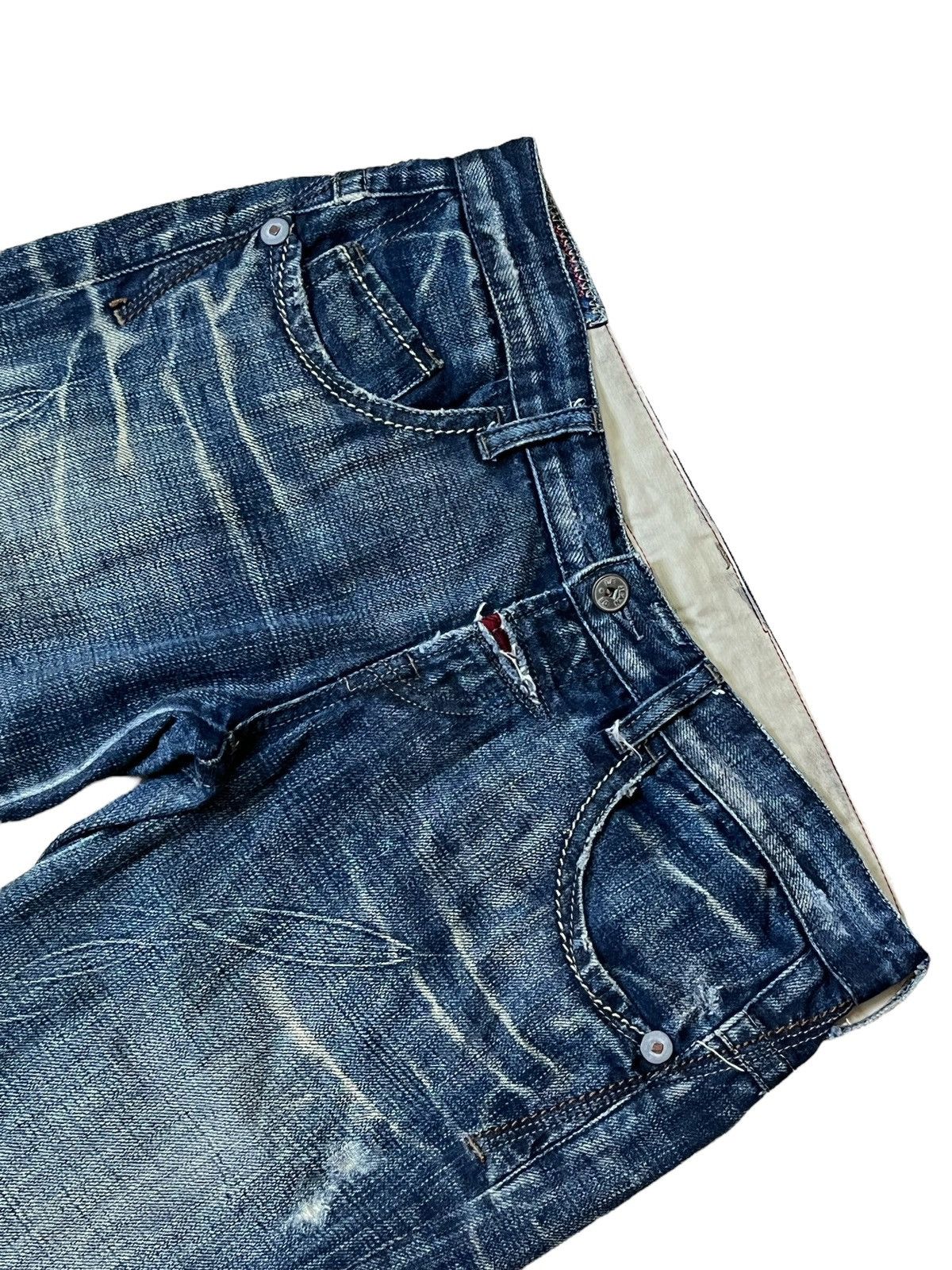 Marithe + Francois Girbaud SICK🔥MARITHE FRANCOIS GIRBAUD LOW RISE SHORT DENIM PANT Size US 32 / EU 48 - 5 Thumbnail