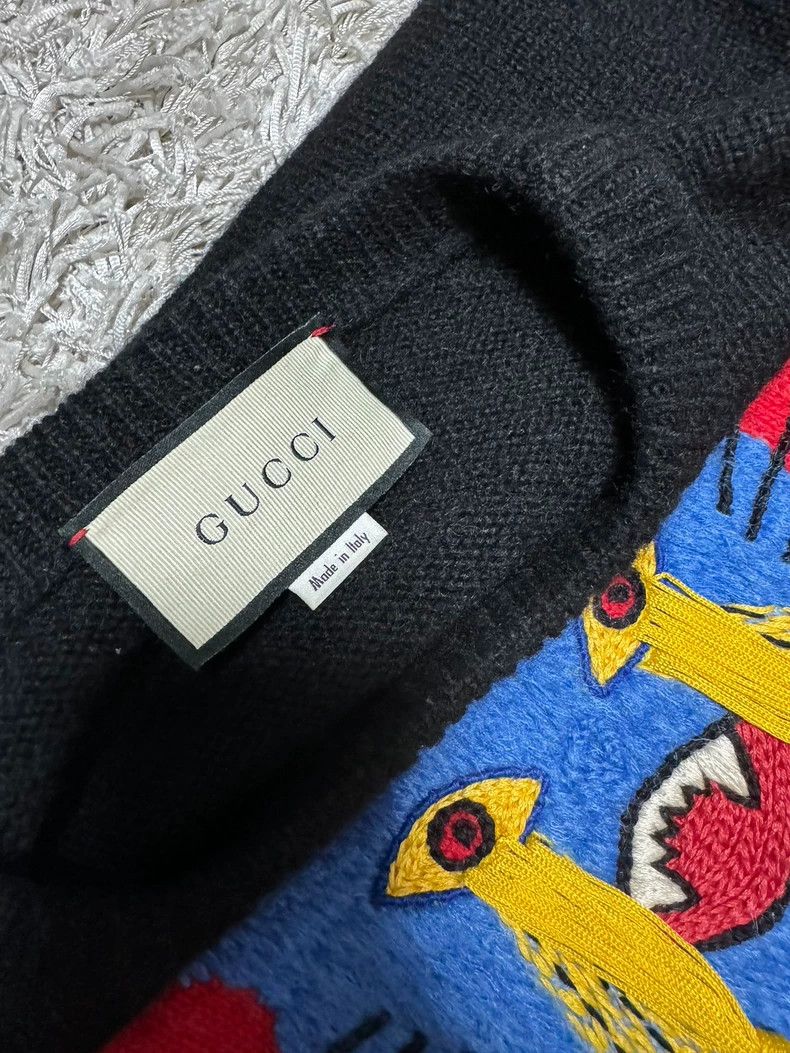 Gucci Gucci 19 Autumn and Winter Cosmic Cat Wool Horse Hair Blend Size US M / EU 48-50 / 2 - 3 Thumbnail