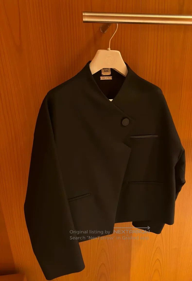 Hermes Hermes Jacket, Show Model, Left Chest Pocket with Leather Size XS / US 0-2 / IT 36-38 - 2 Thumbnail