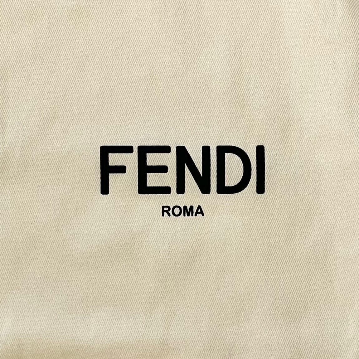 Fendi Fendi Ivory White Drawstring Dust Bag Protective Cover Size ONE SIZE - 2 Thumbnail