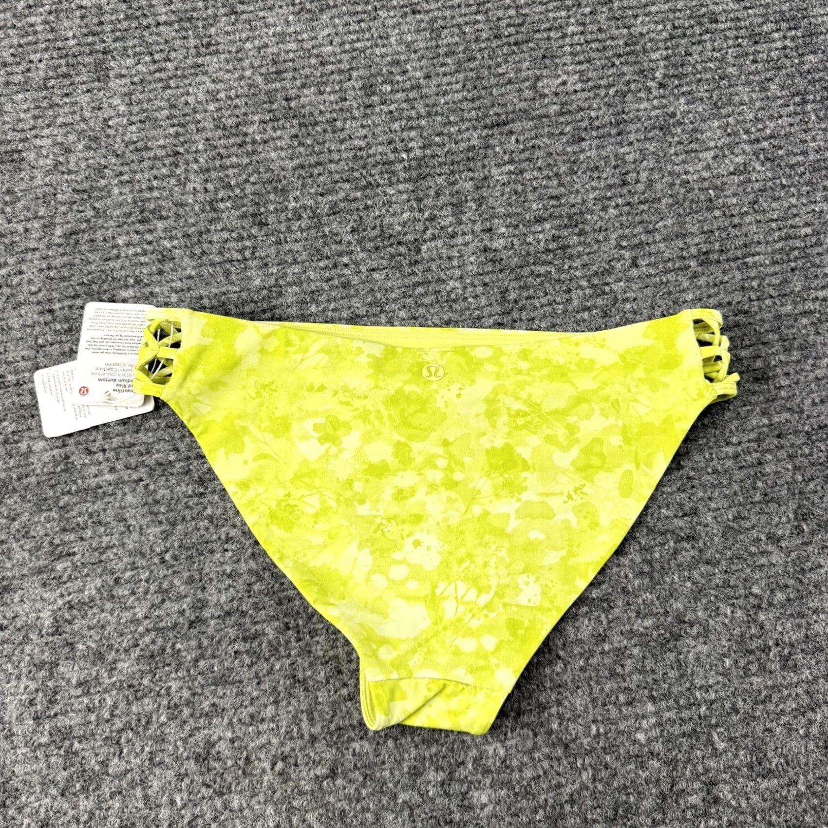 Lululemon Lululemon Bikini Bottom Womens 6 Coastline Mid Rise Medium Yellow Floral NWT Swimsuit Bottoms UV Protection Quick Dry Size 28" / US 6 / IT 42 - 7 Thumbnail