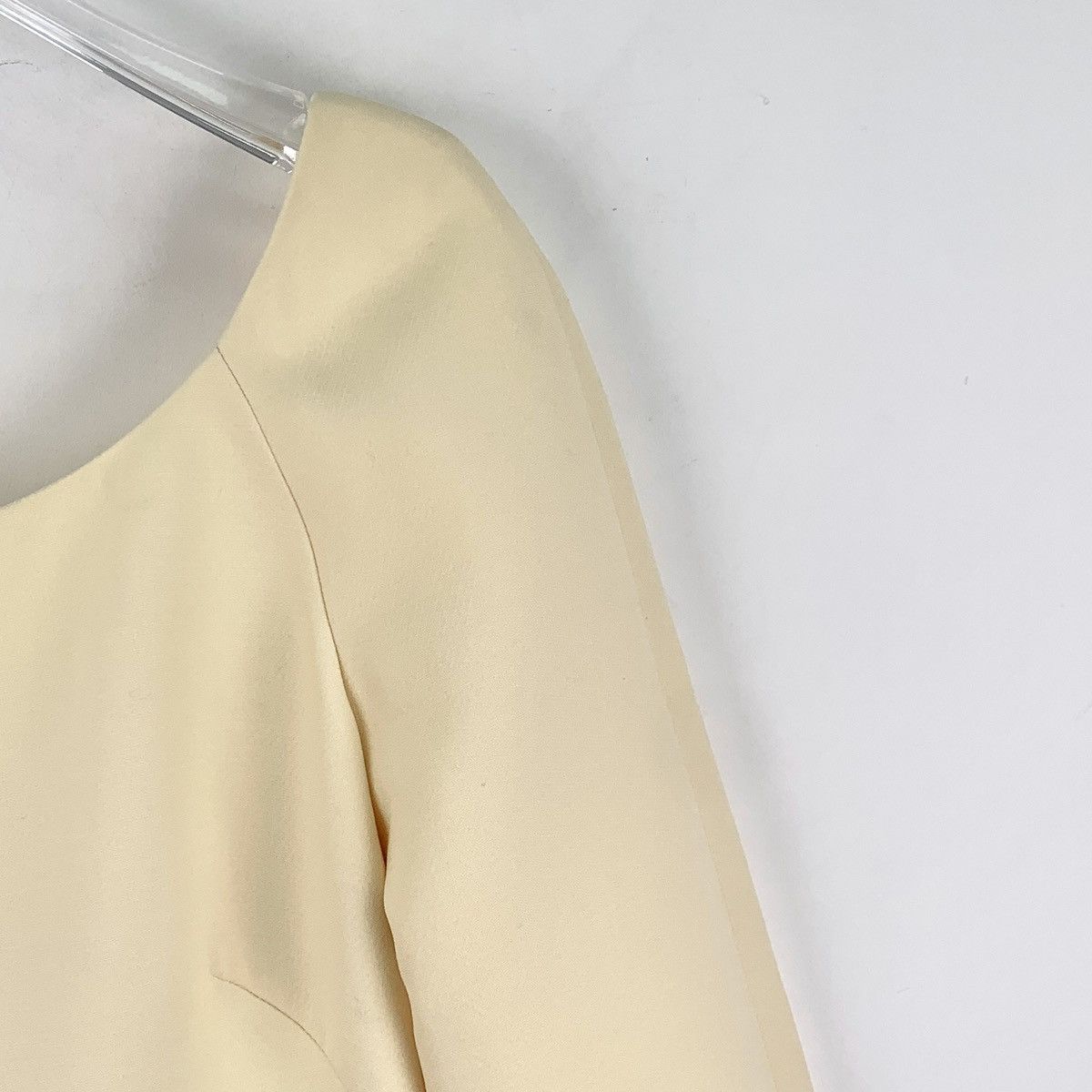 Dior Dior Beige Wool Crew Neck Long Sleeve Dress K26WX Size S / US 4 / IT 40 - 3 Thumbnail