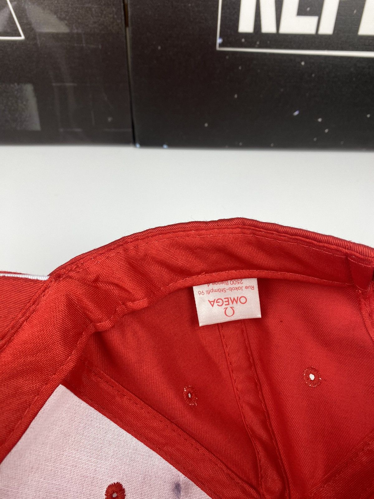 Omega 🚨 Omega Crans Montana Vintage Cap Hat Red Racing Formula1 Size ONE SIZE - 6 Thumbnail