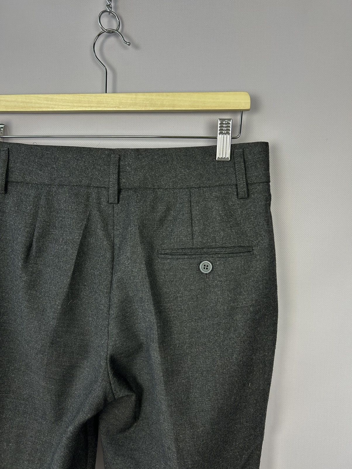 Brunello Cucinelli Gunex by Brunello Cucinelli Gray Wool Cashmere Pants US6 Size 28" / US 6 / IT 42 - 10 Thumbnail