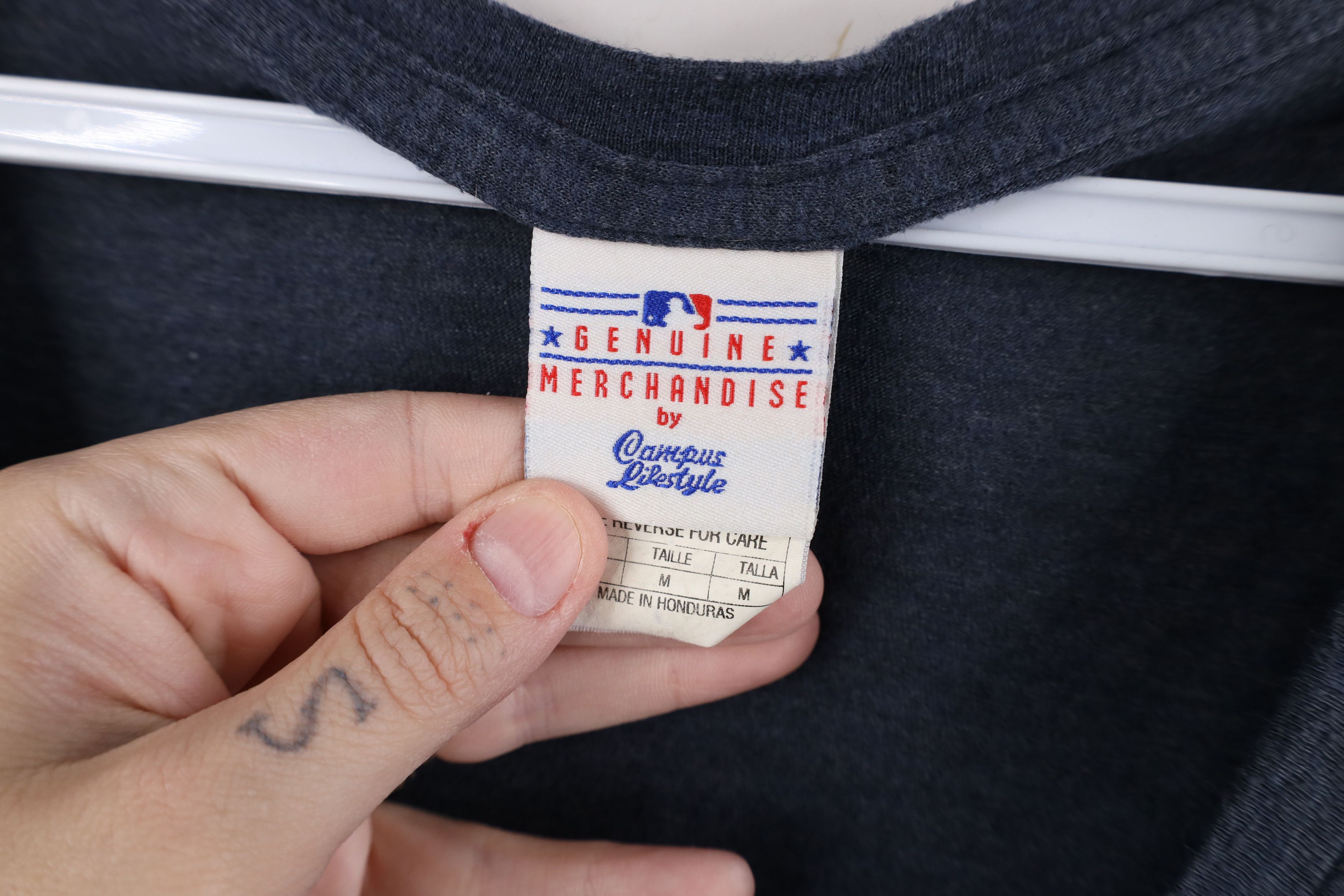 Vintage Retro Y2K Twins Baseball Jersey Knit V-Neck T-Shirt Size M / US 6-8 / IT 42-44 - 9 Thumbnail