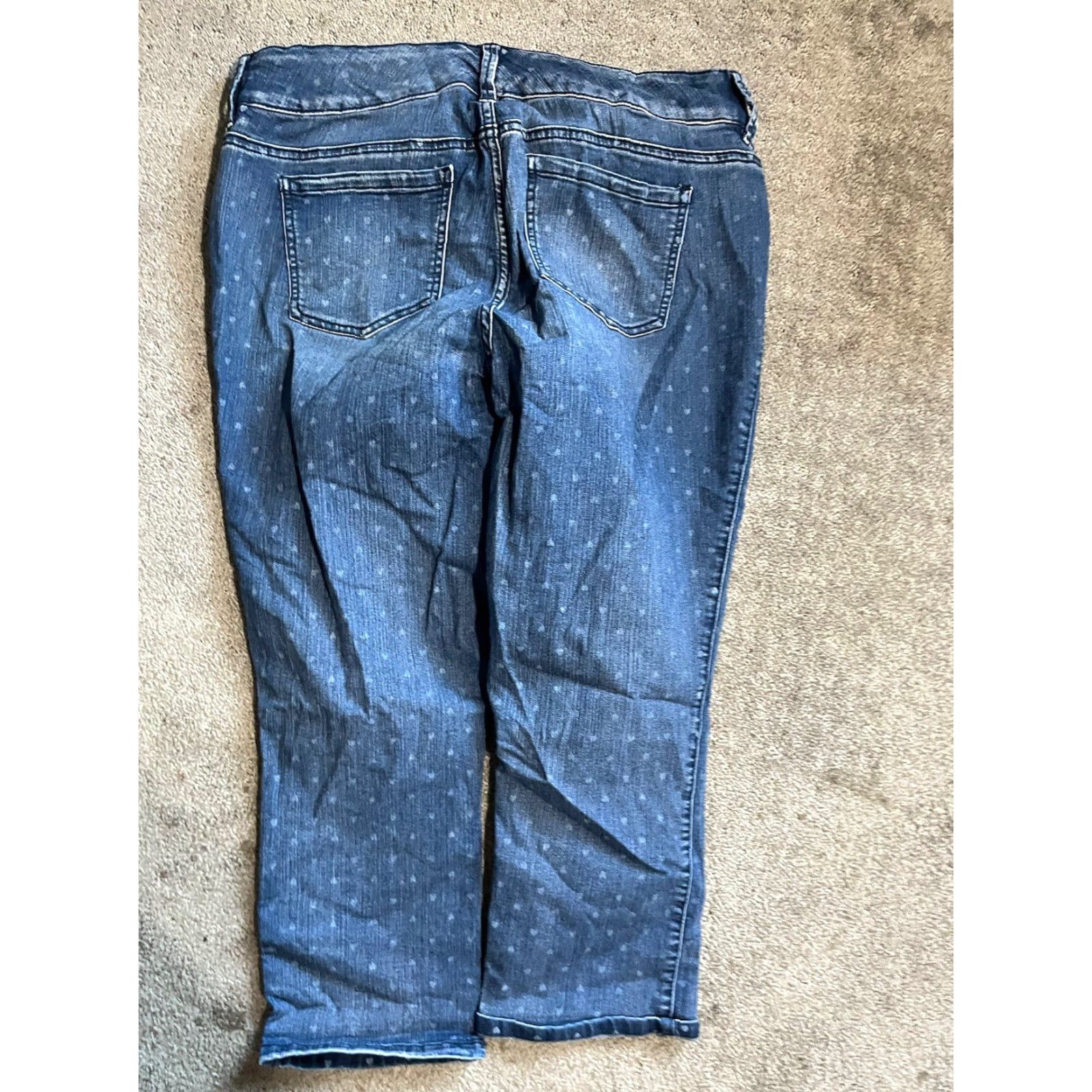 Torrid Torrid Jeans Size 16 Skinny Jegging Stretch Denim Polka Dots Print Size 38" / US 16 / IT 52 - 3 Thumbnail