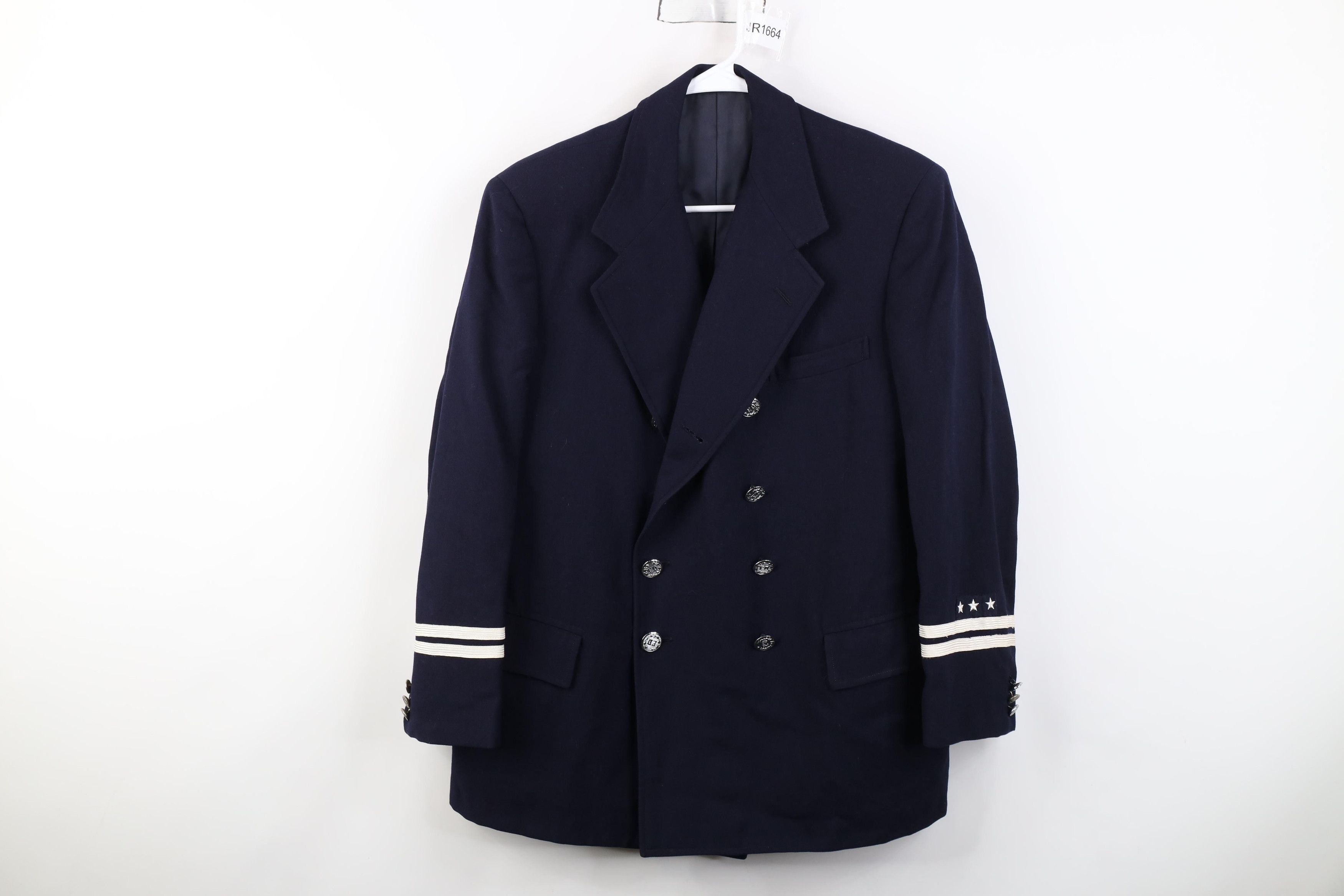 Vintage Vintage 50s Wool Fire Department FD Uniform Blazer Jacket Size US XL / EU 56 / 4 - 1 Thumbnail
