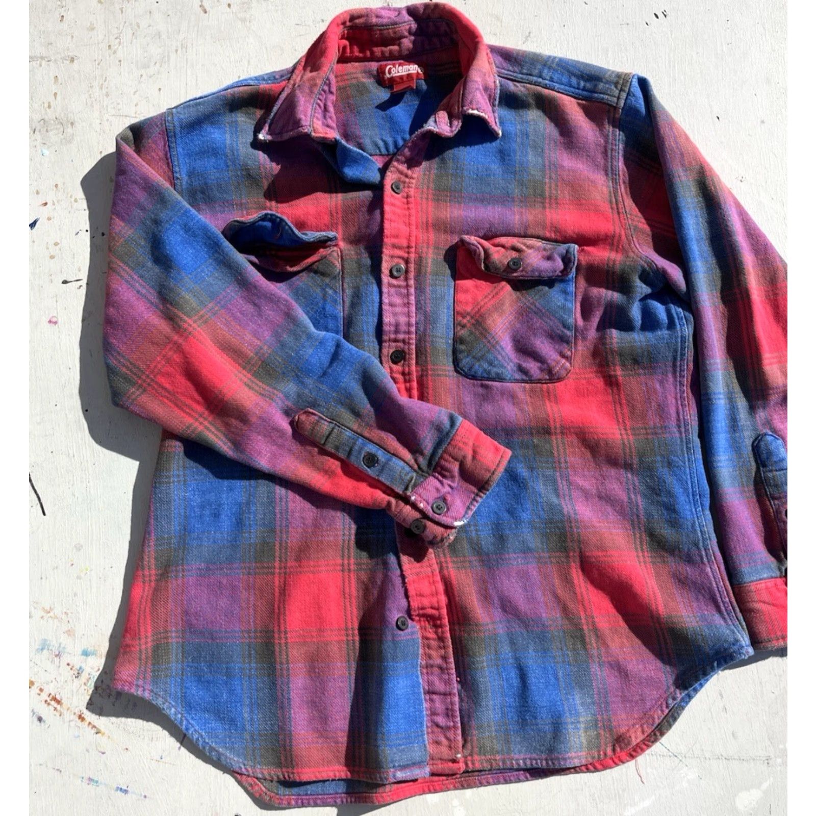 Etro Coleman Shirt Adult L Multicolor Plaid Flannel Button-Up 80s 90s PNW Retro Mens Size US L / EU 52-54 / 3 - 5 Thumbnail