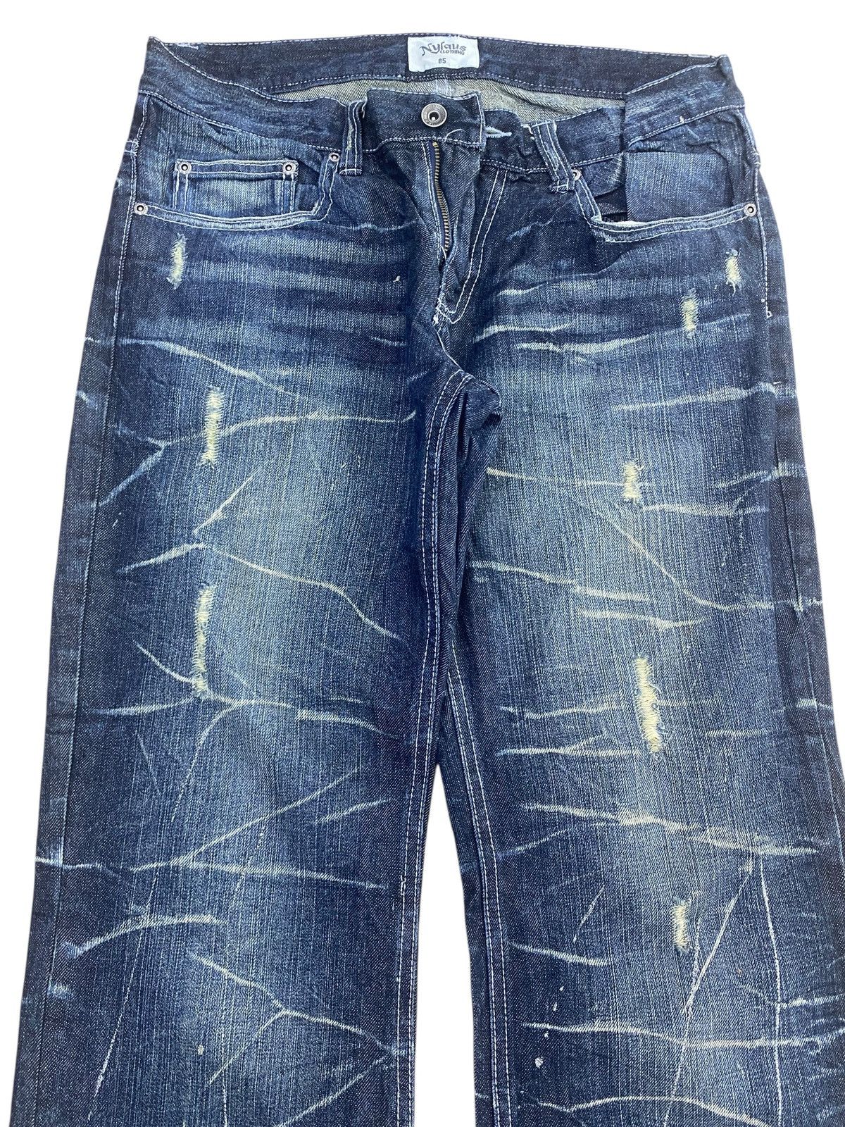 Other Nylaus Splatter Cracked Paint Style Ripped Jeans Size US 32 / EU 48 - 2 Thumbnail