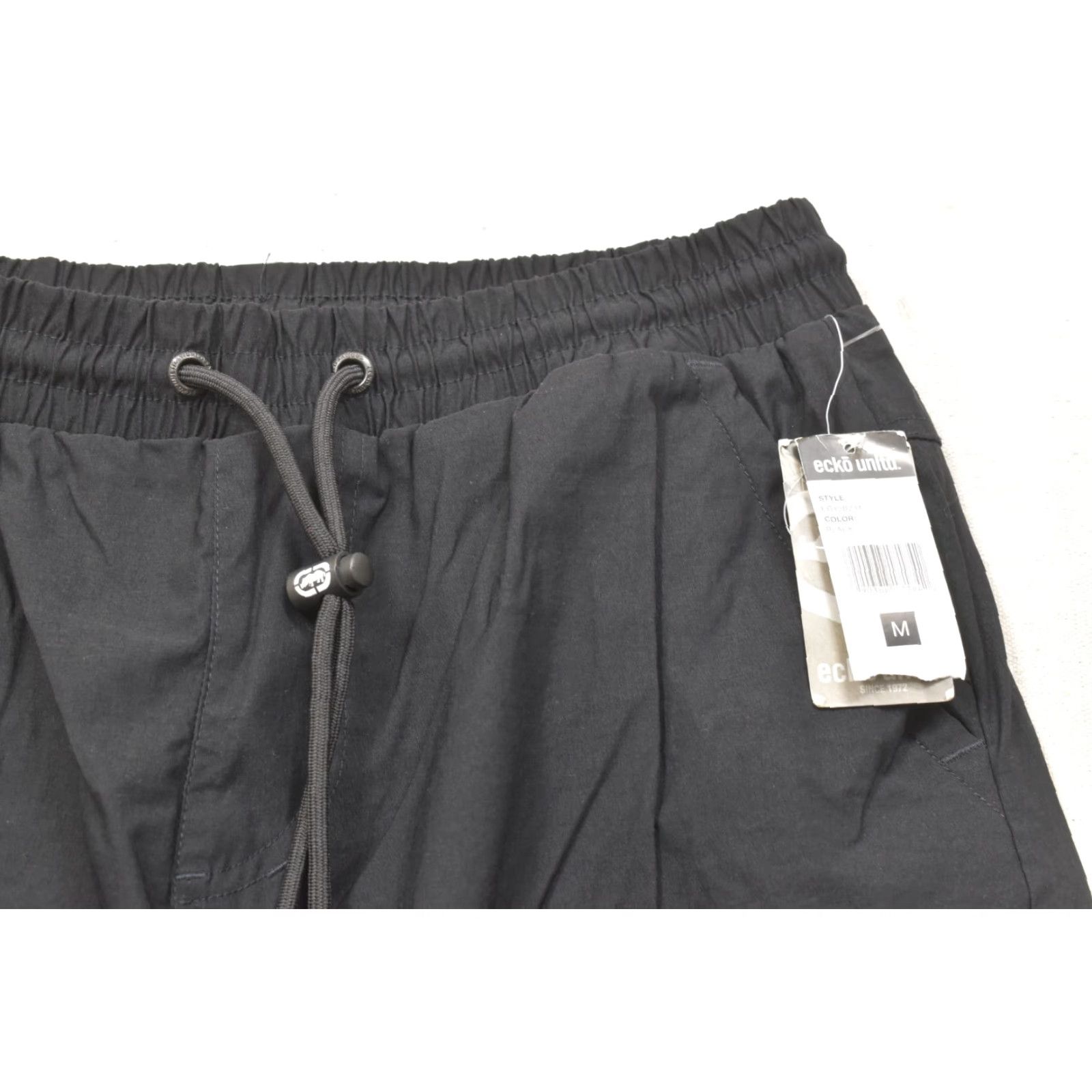 Ecko Unltd. Ecko Unltd Mens Cargo Jogger Pants Black Nylon Baggy Fit M Cargo Pocket 29 Inseam Modern Logo Accents Vintage No Size US 31 - 6 Thumbnail