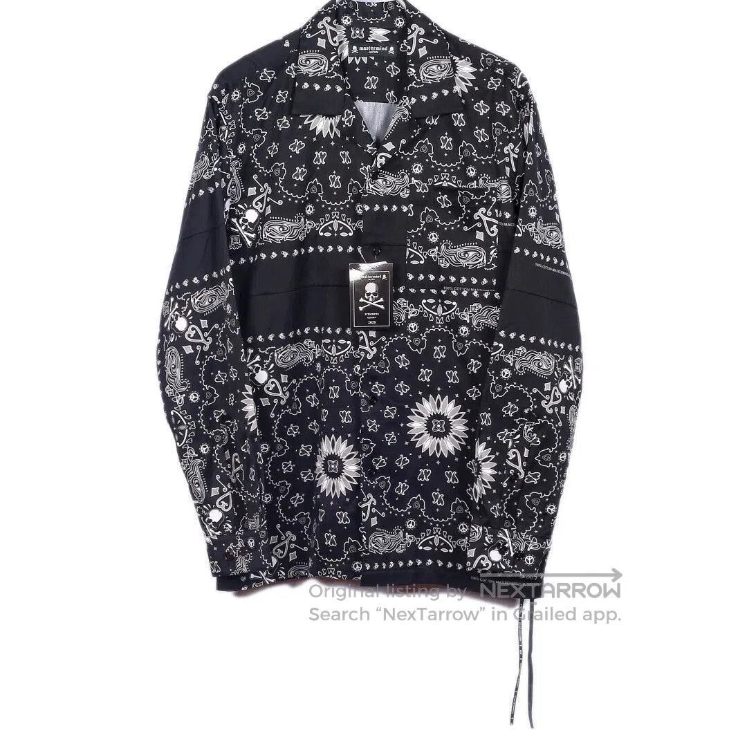 Mastermind Japan Black Patterned Long Sleeve Shirt. Size US S / EU 44-46 / 1 - 1 Thumbnail