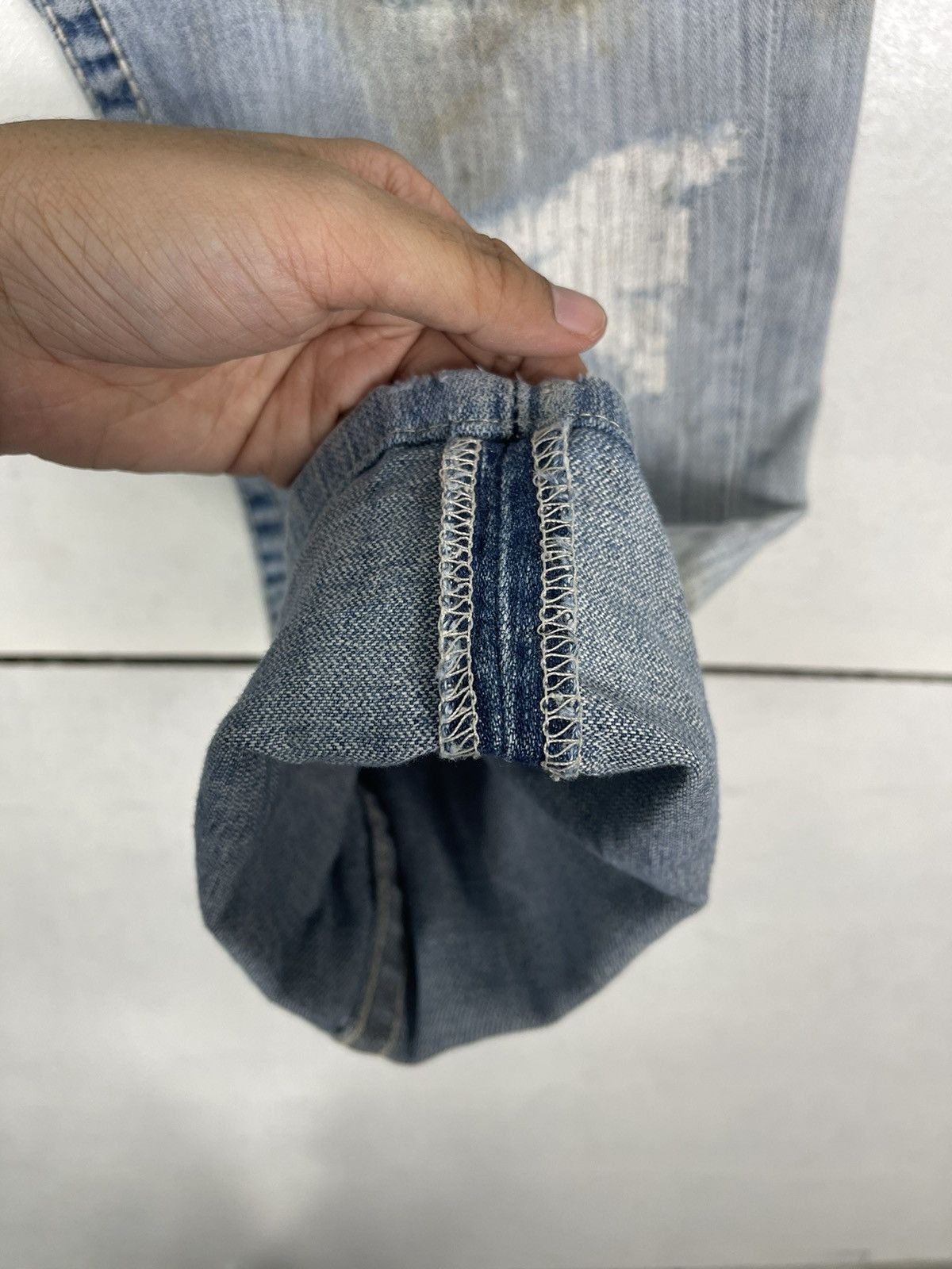 If Six Was Nine 🔥TRUE RELIGION MADE IN USA DISTRESSED RIPPED JEANS Size US 32 / EU 48 - 14 Thumbnail